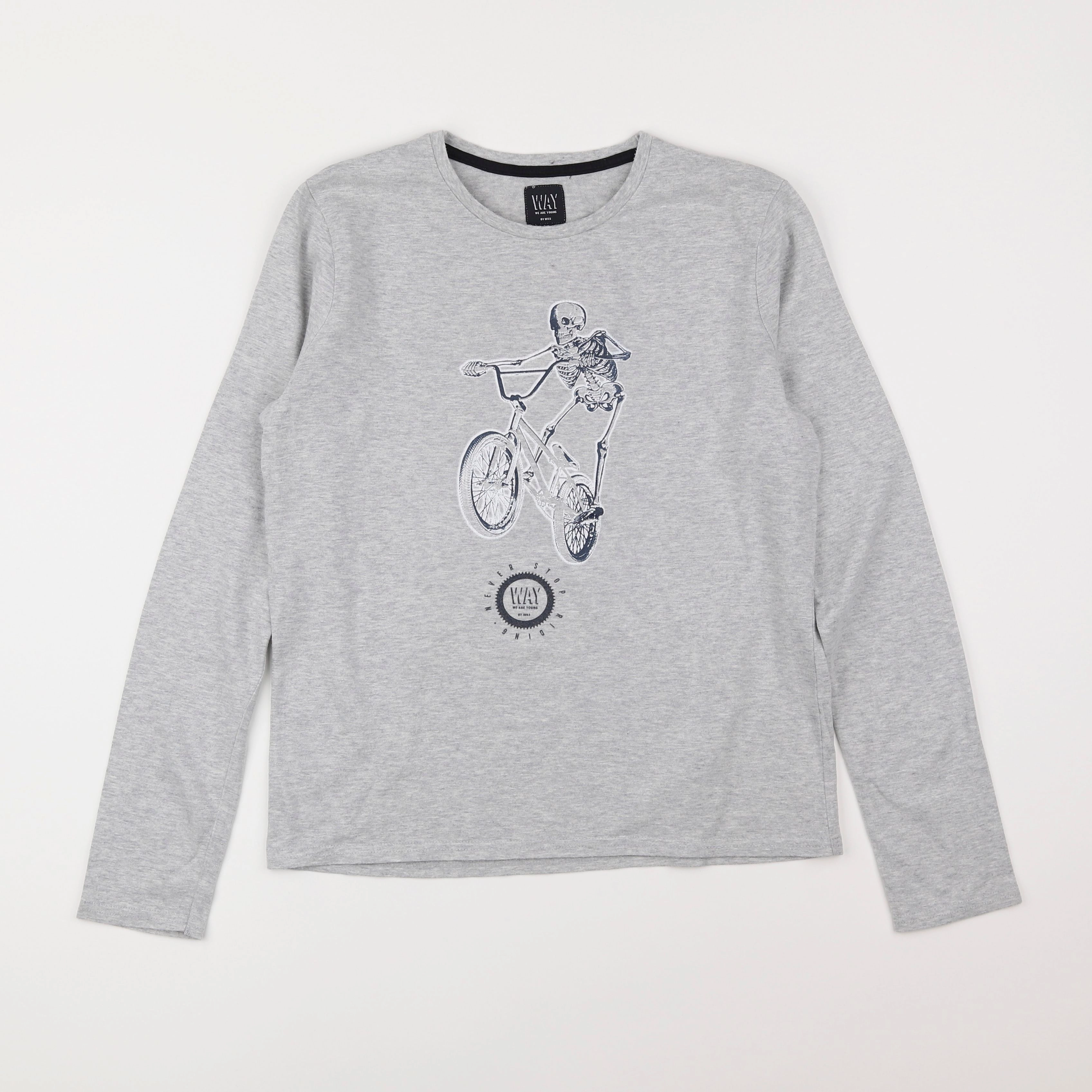 IKKS - tee-shirt gris - 14 ans