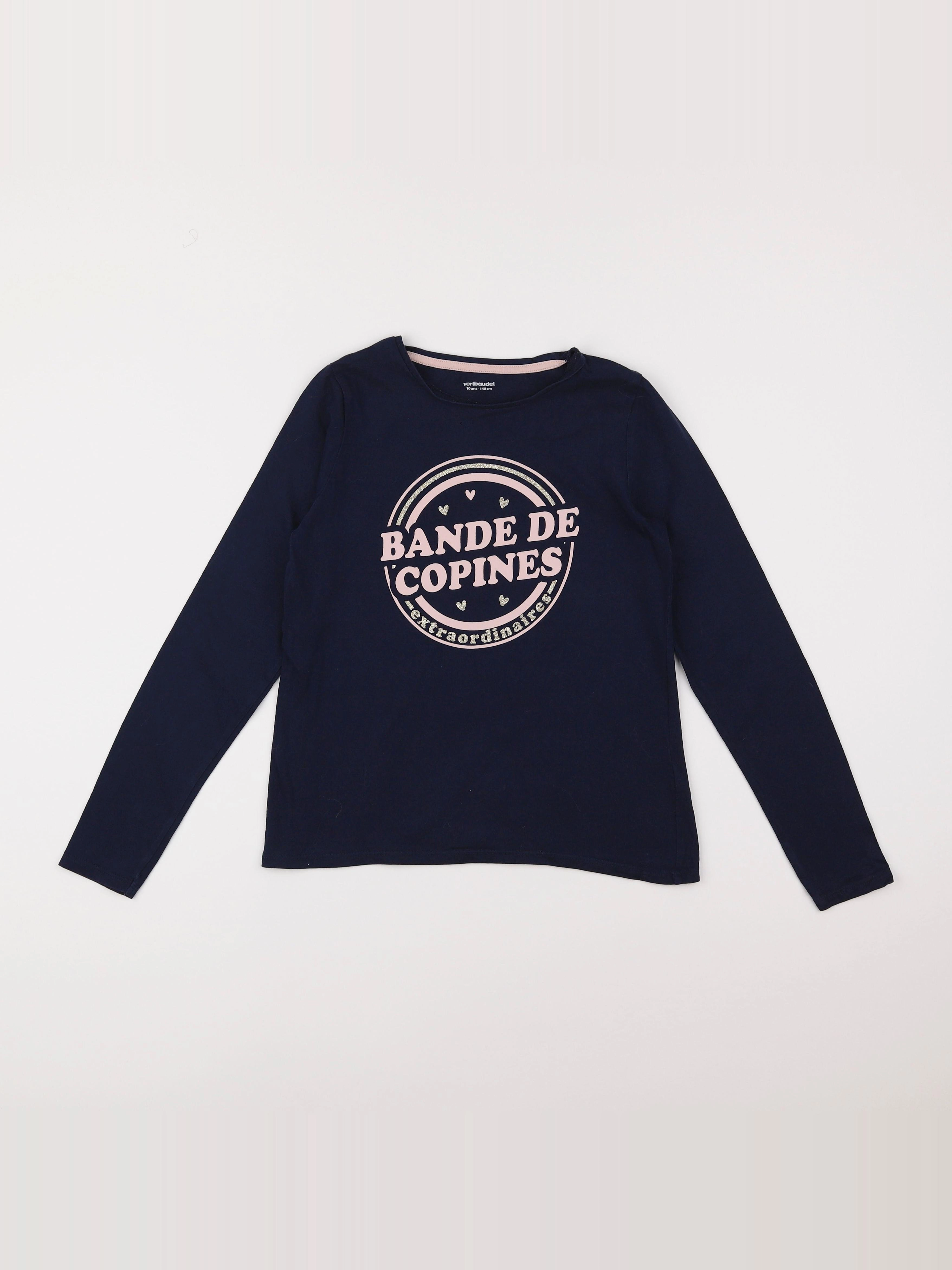 Vertbaudet - tee-shirt bleu - 10 ans