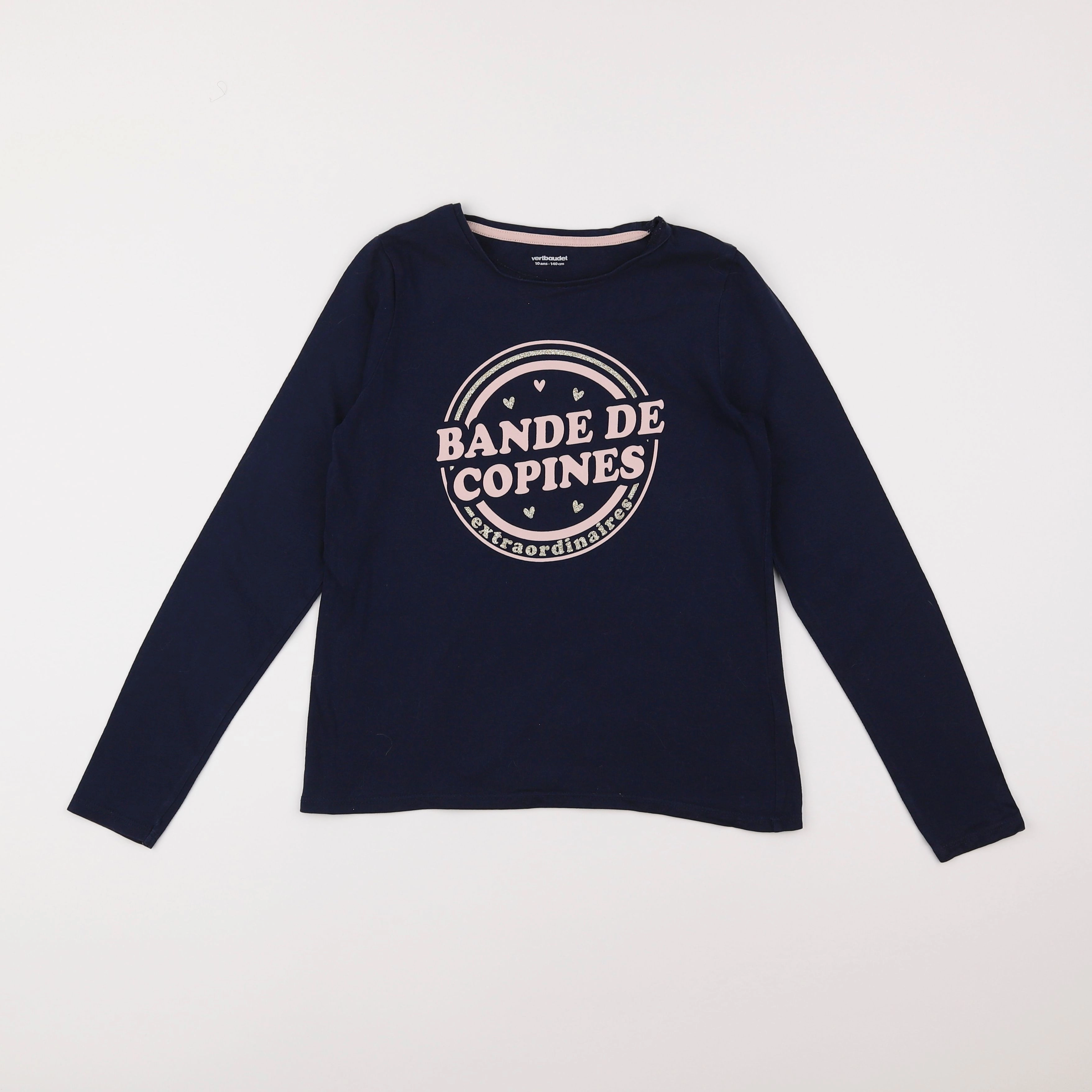 Vertbaudet - tee-shirt bleu - 10 ans