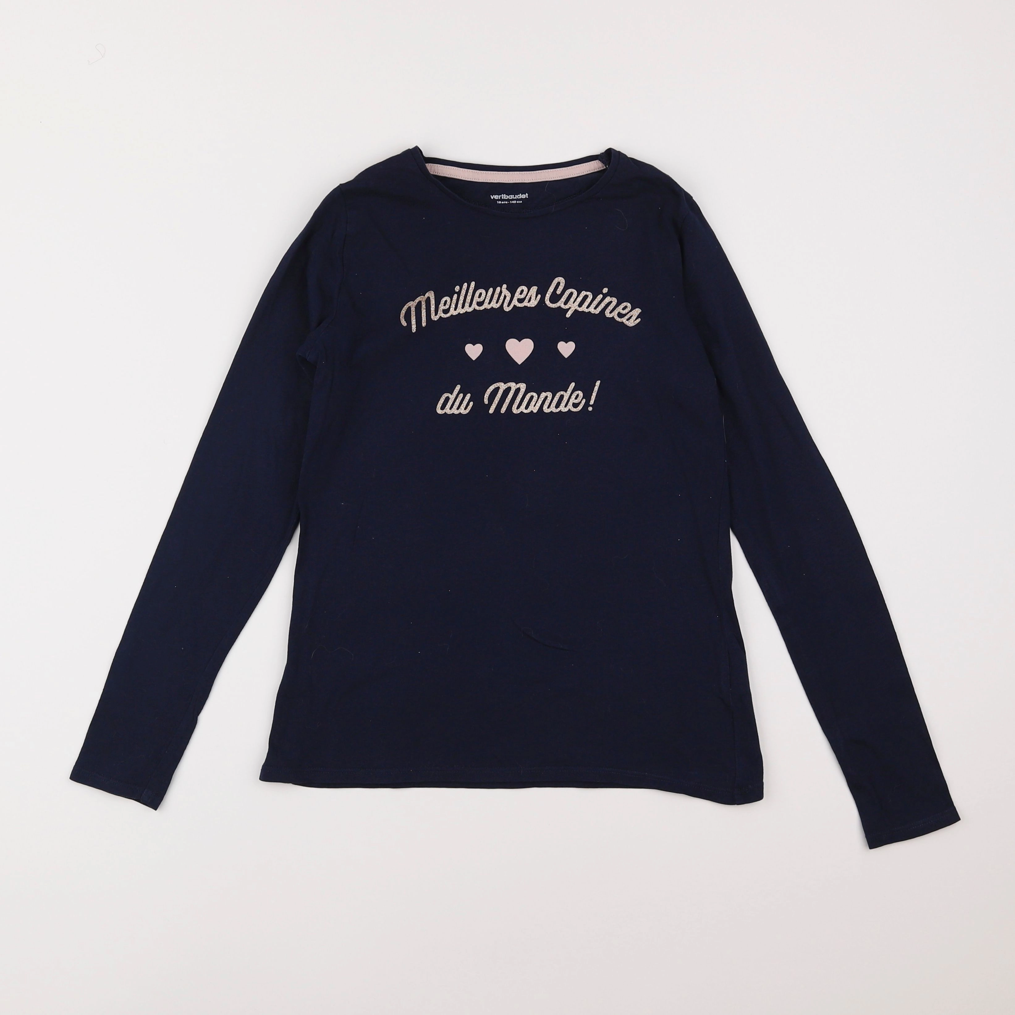Vertbaudet - tee-shirt bleu - 10 ans