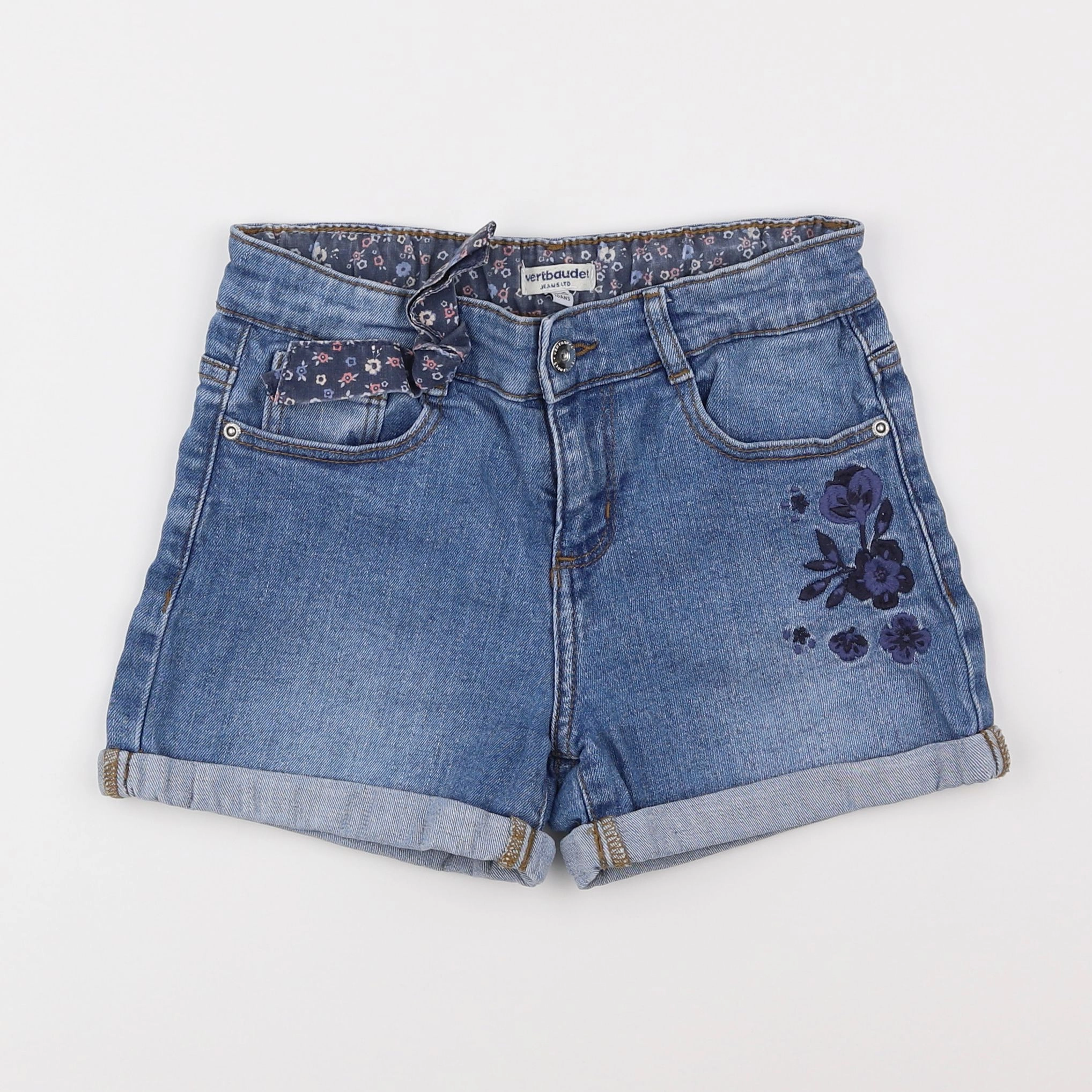 Vertbaudet - short bleu - 10 ans