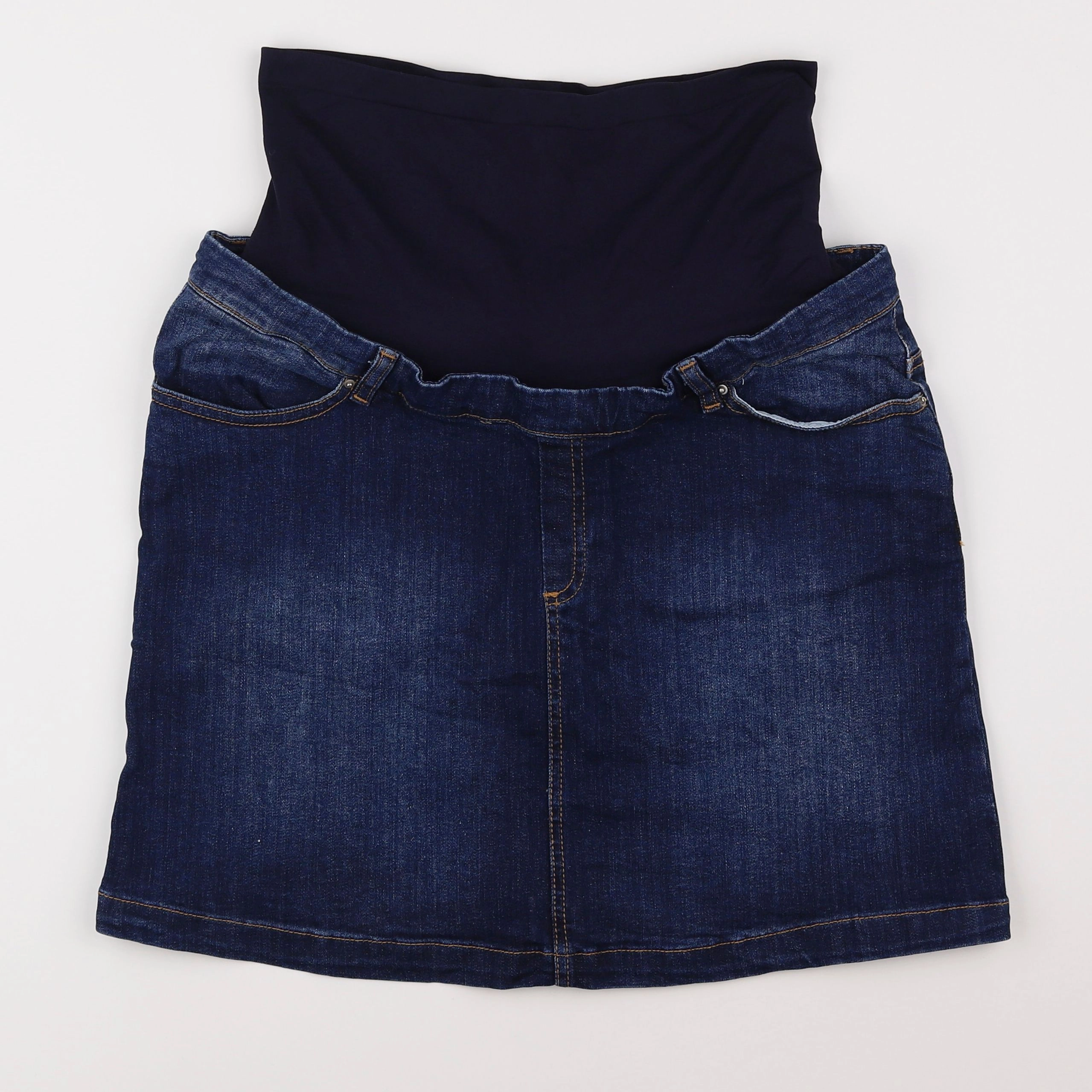 Envie de fraise - jupe grossesse bleu - 40
