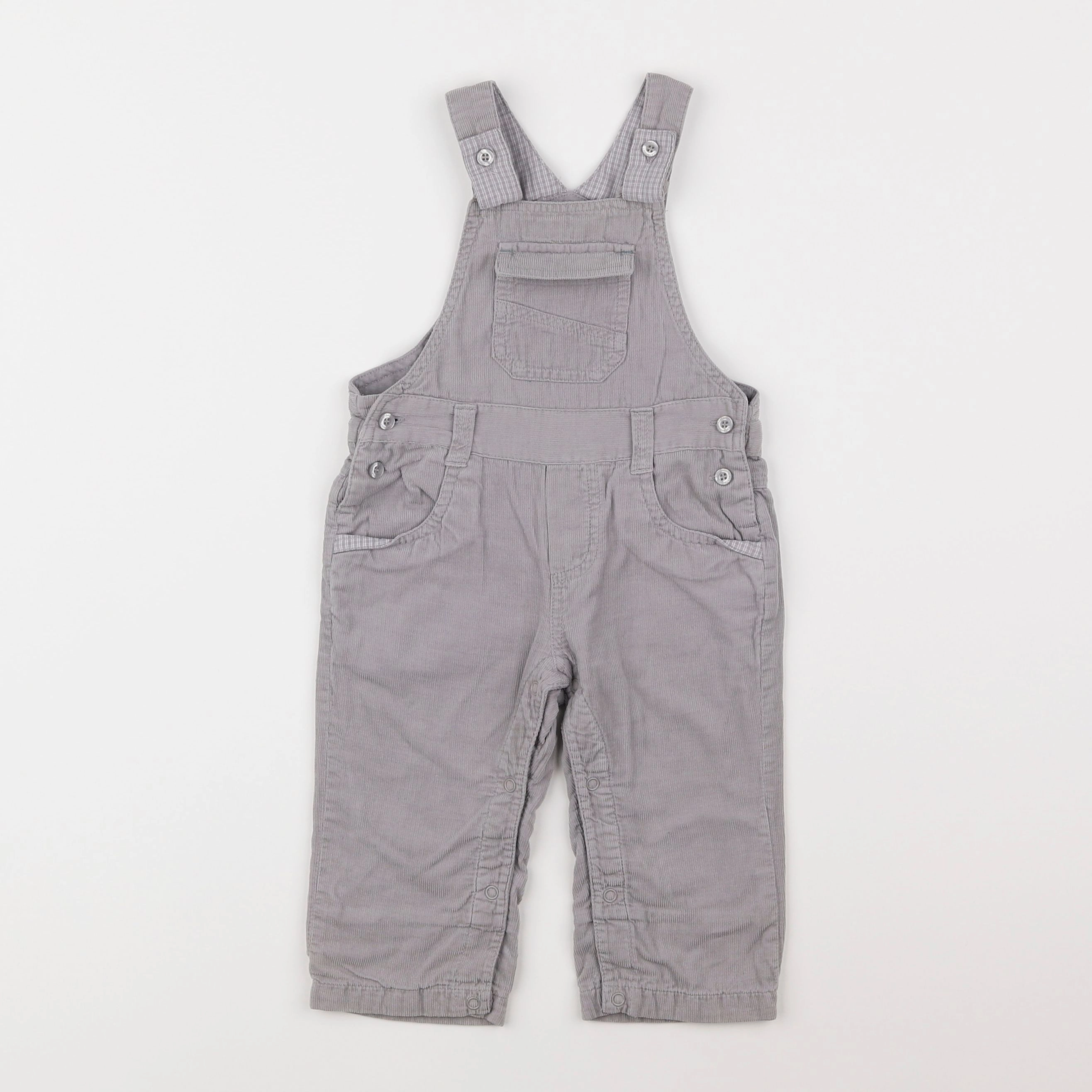 Vertbaudet - combinaison gris - 6 mois