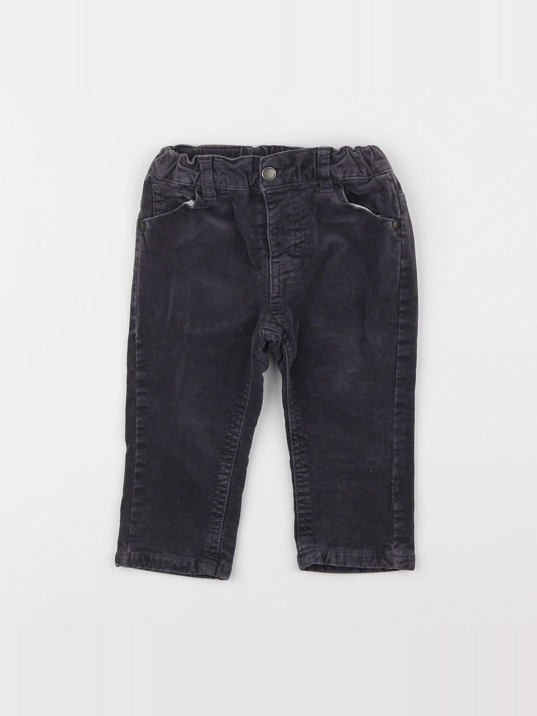 Vertbaudet - pantalon gris - 12 mois