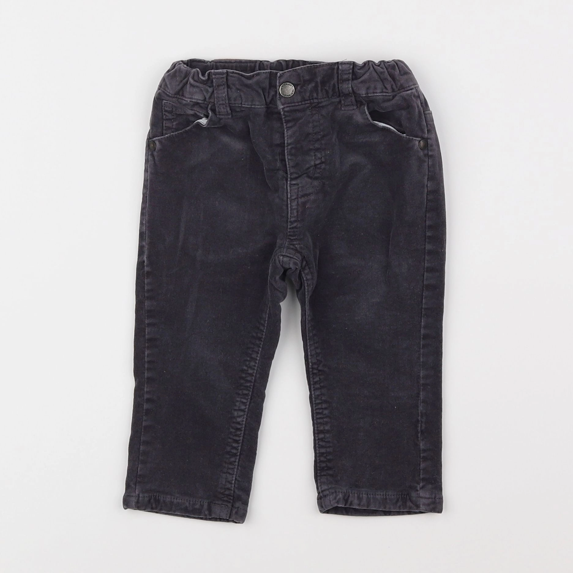 Vertbaudet - pantalon gris - 12 mois