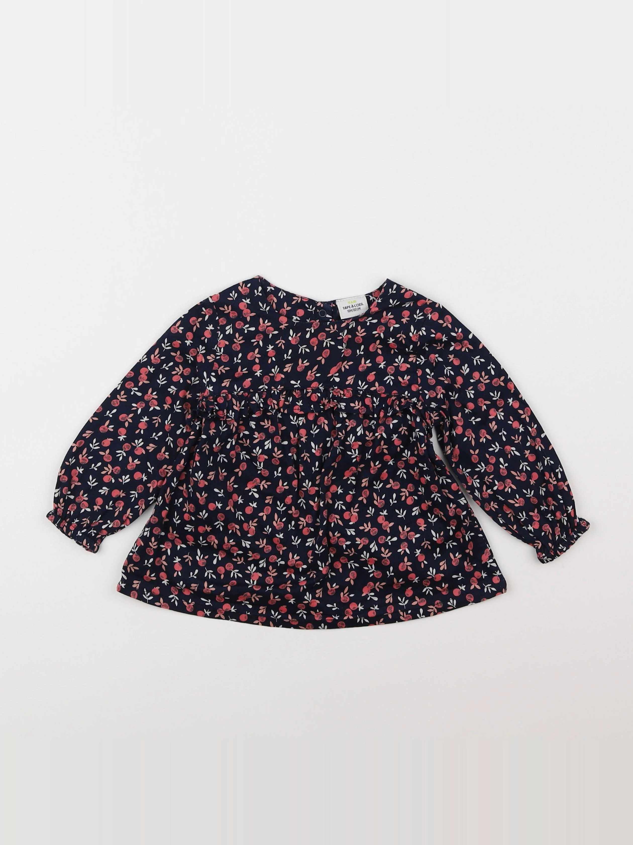 Tape à l'oeil - blouse bleu, rose - 18 mois