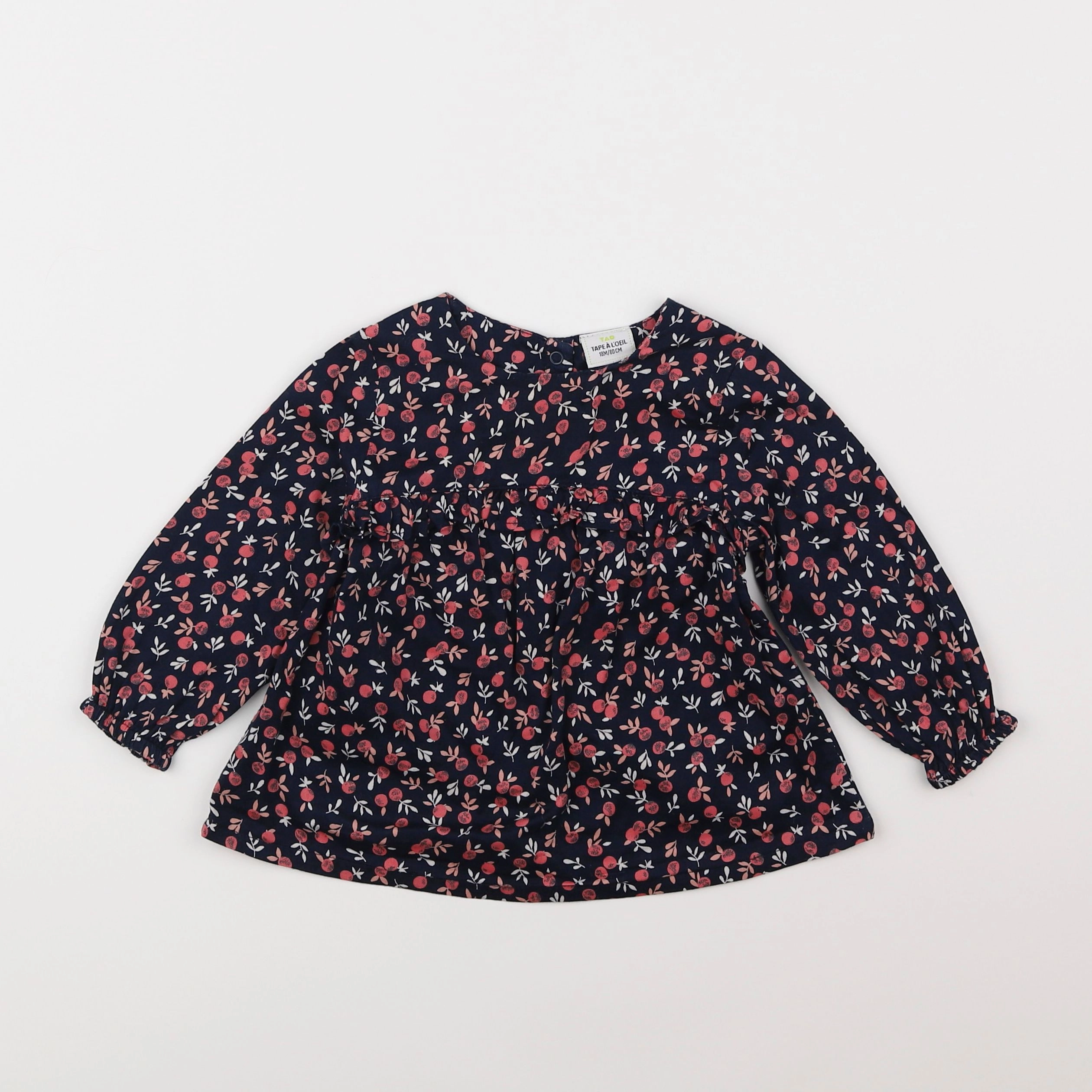 Tape à l'oeil - blouse bleu, rose - 18 mois