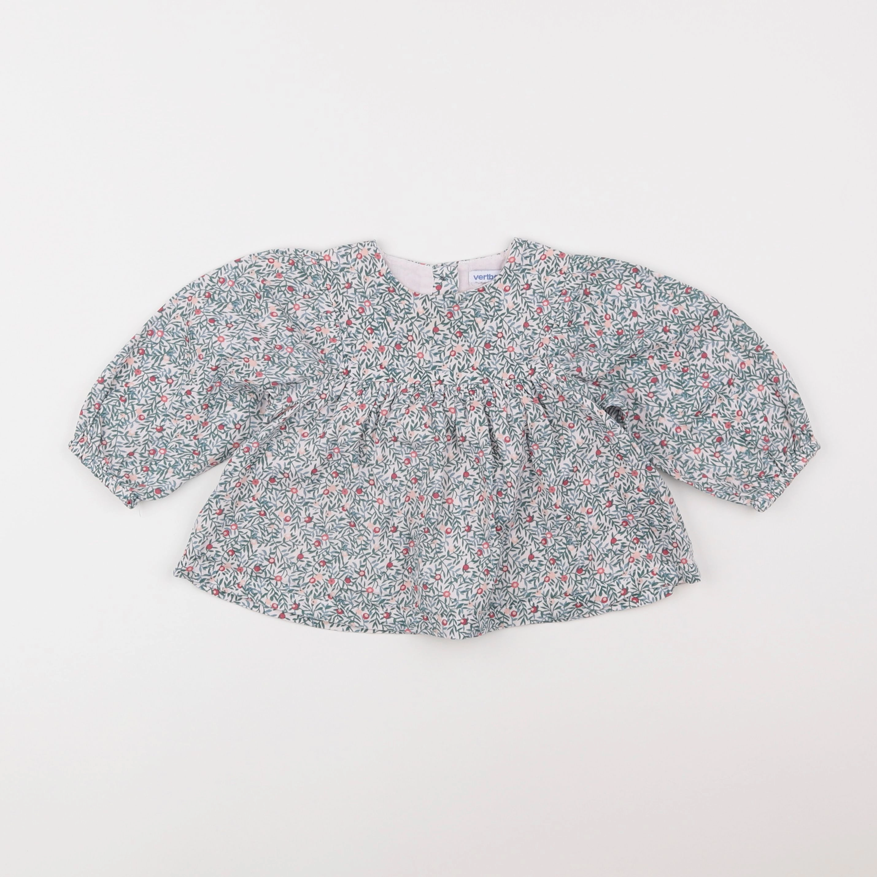 Vertbaudet - blouse vert - 18 mois