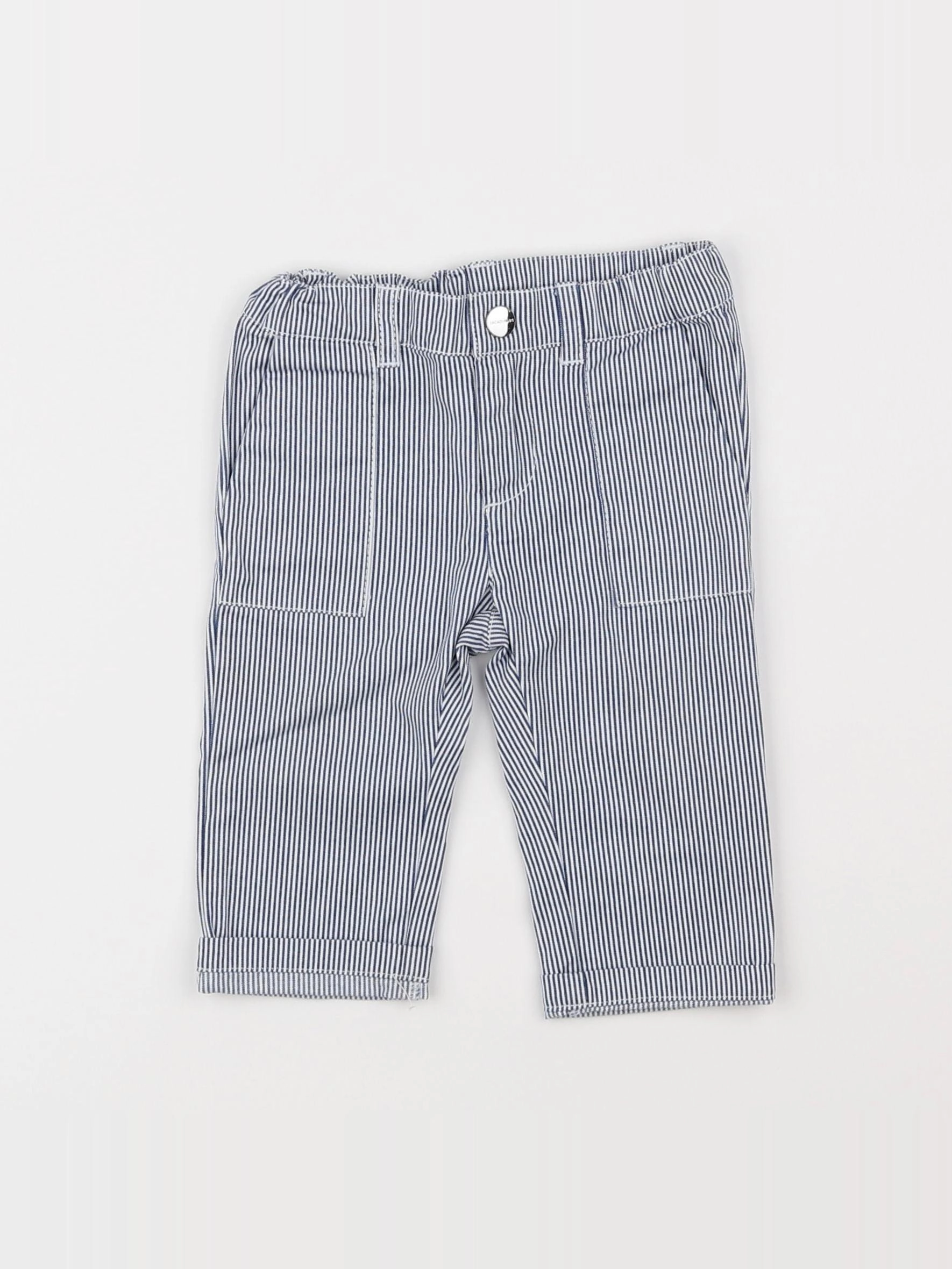 Jacadi - pantalon bleu - 12 mois