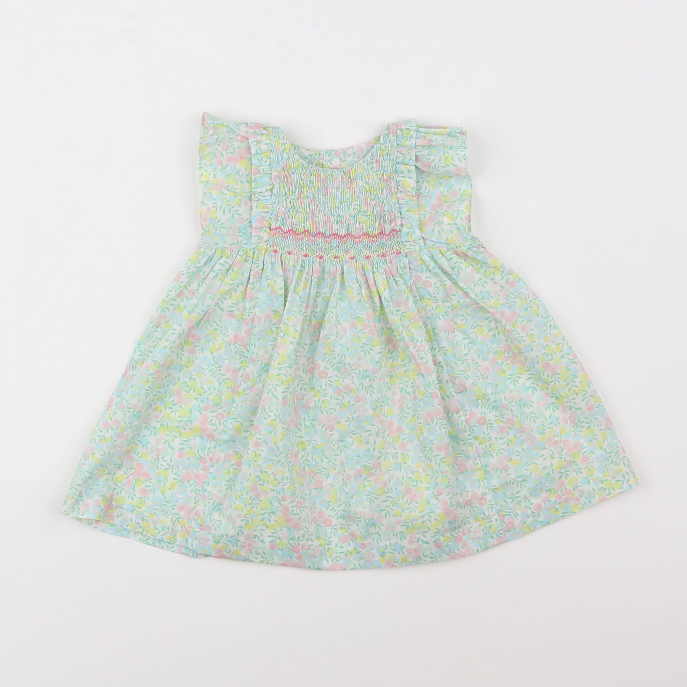 Jacadi - robe liberty multicolore - 6 mois