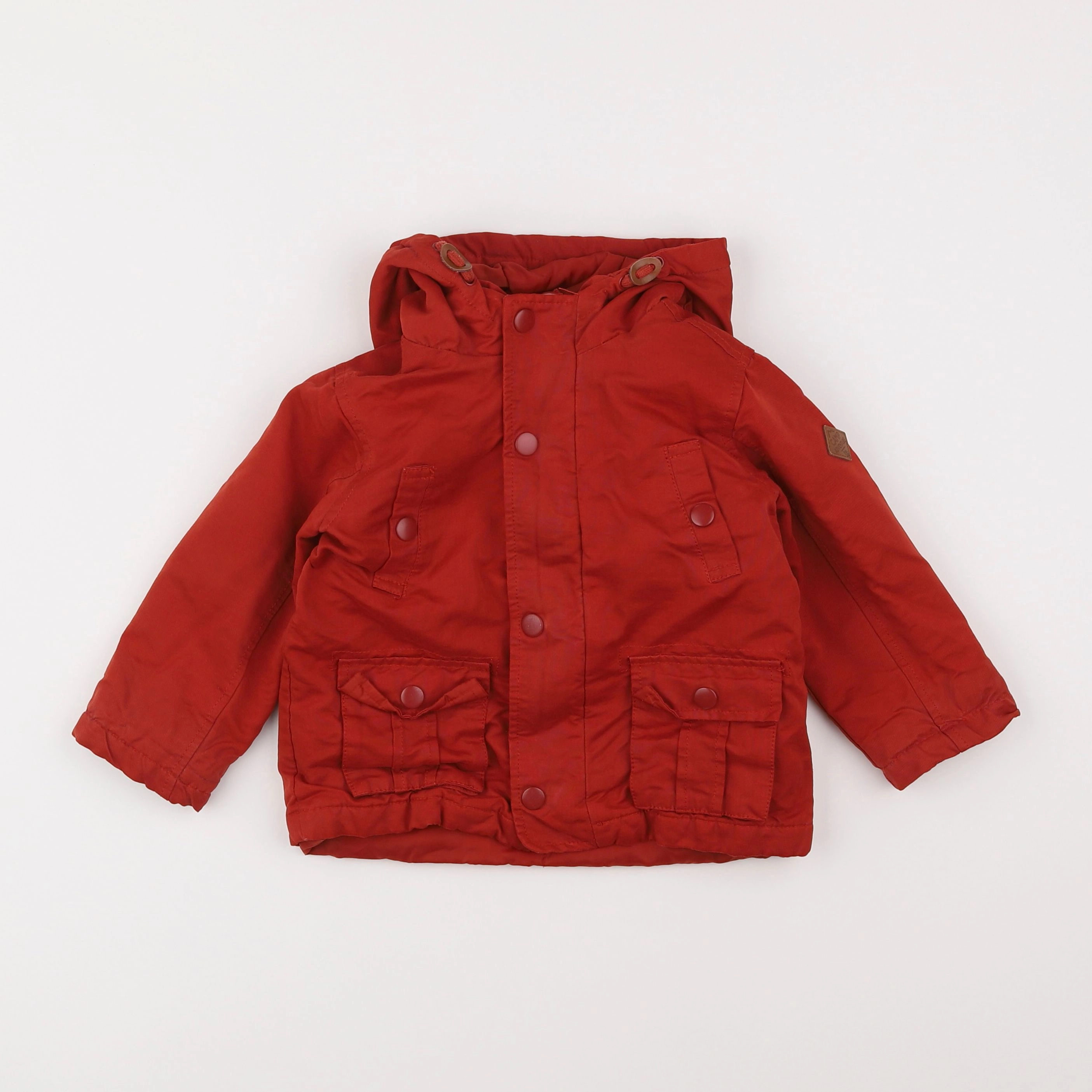 Vertbaudet - parka rouge - 2 ans