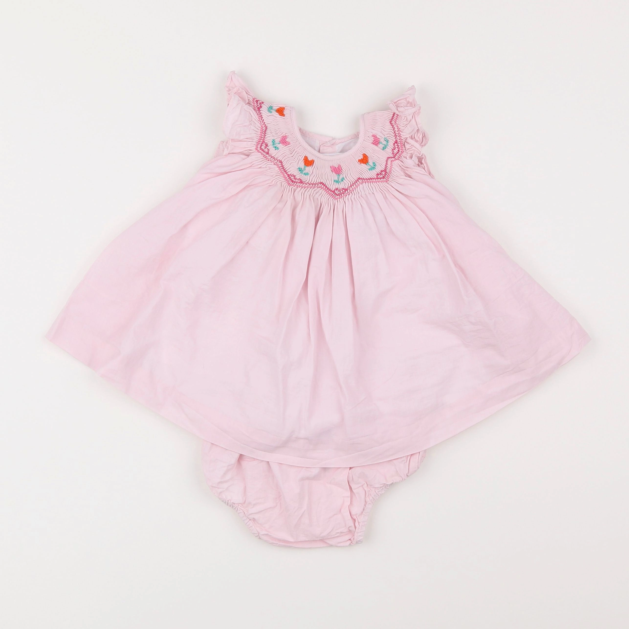 Jacadi - robe rose - 12 mois