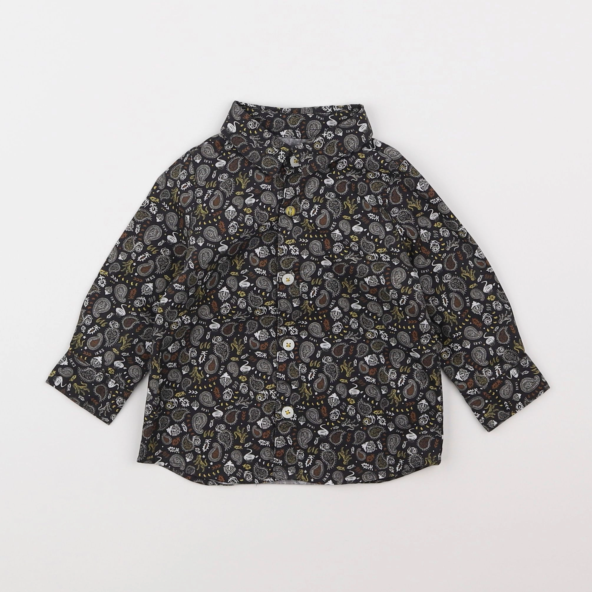 IKKS - chemise marron - 6 mois