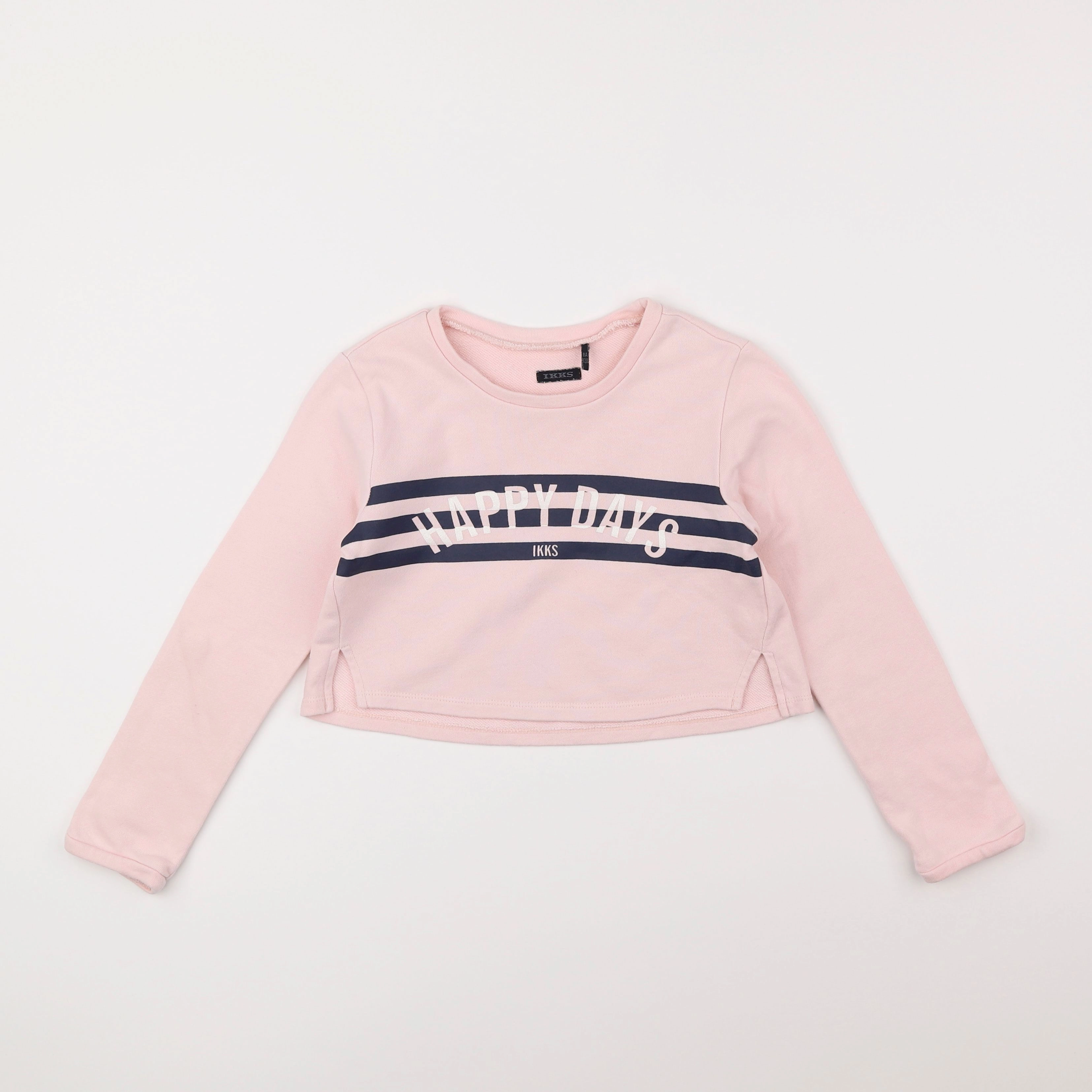 IKKS - sweat rose - 8 ans