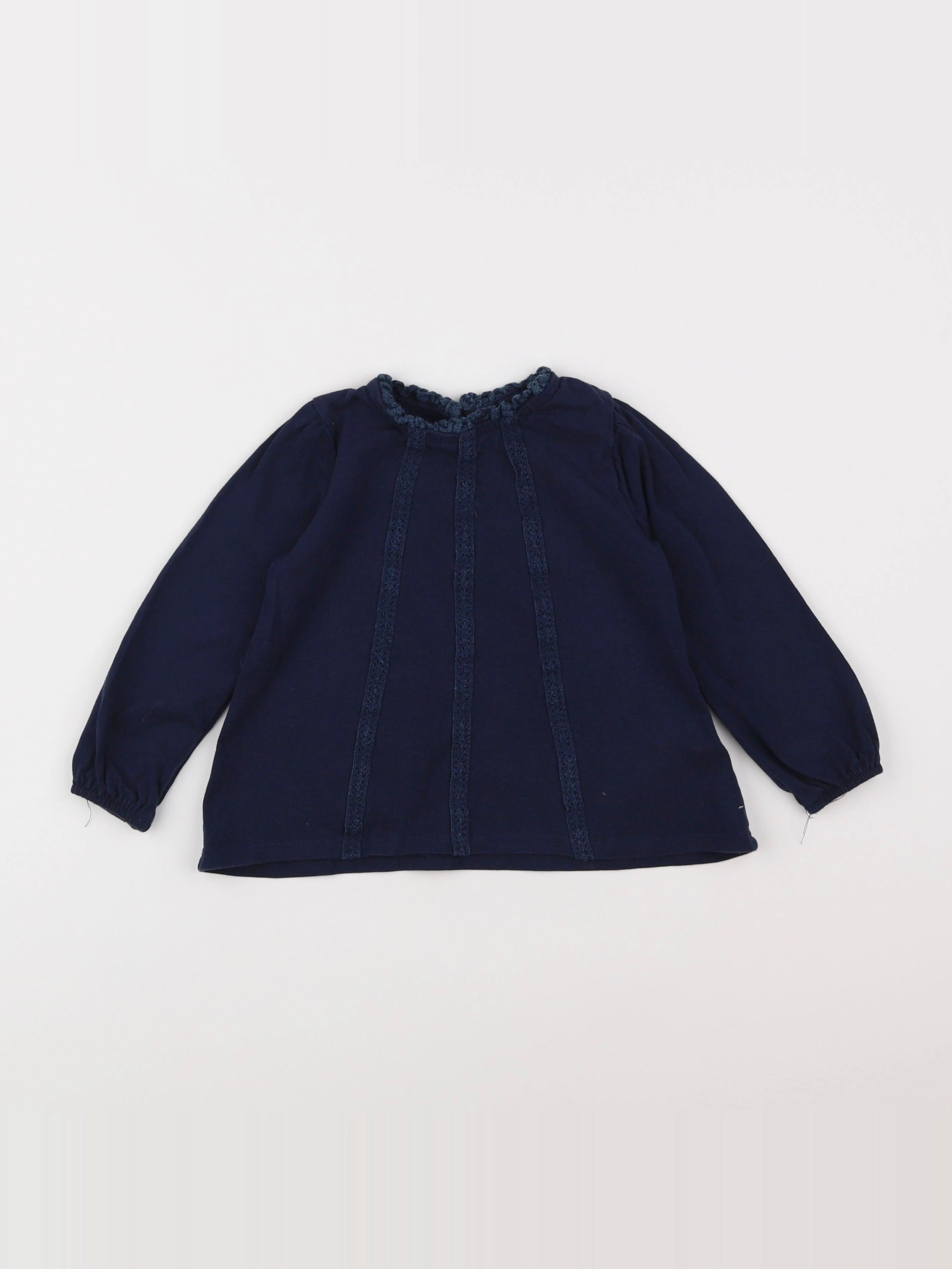 Vertbaudet - tee-shirt bleu - 2 ans