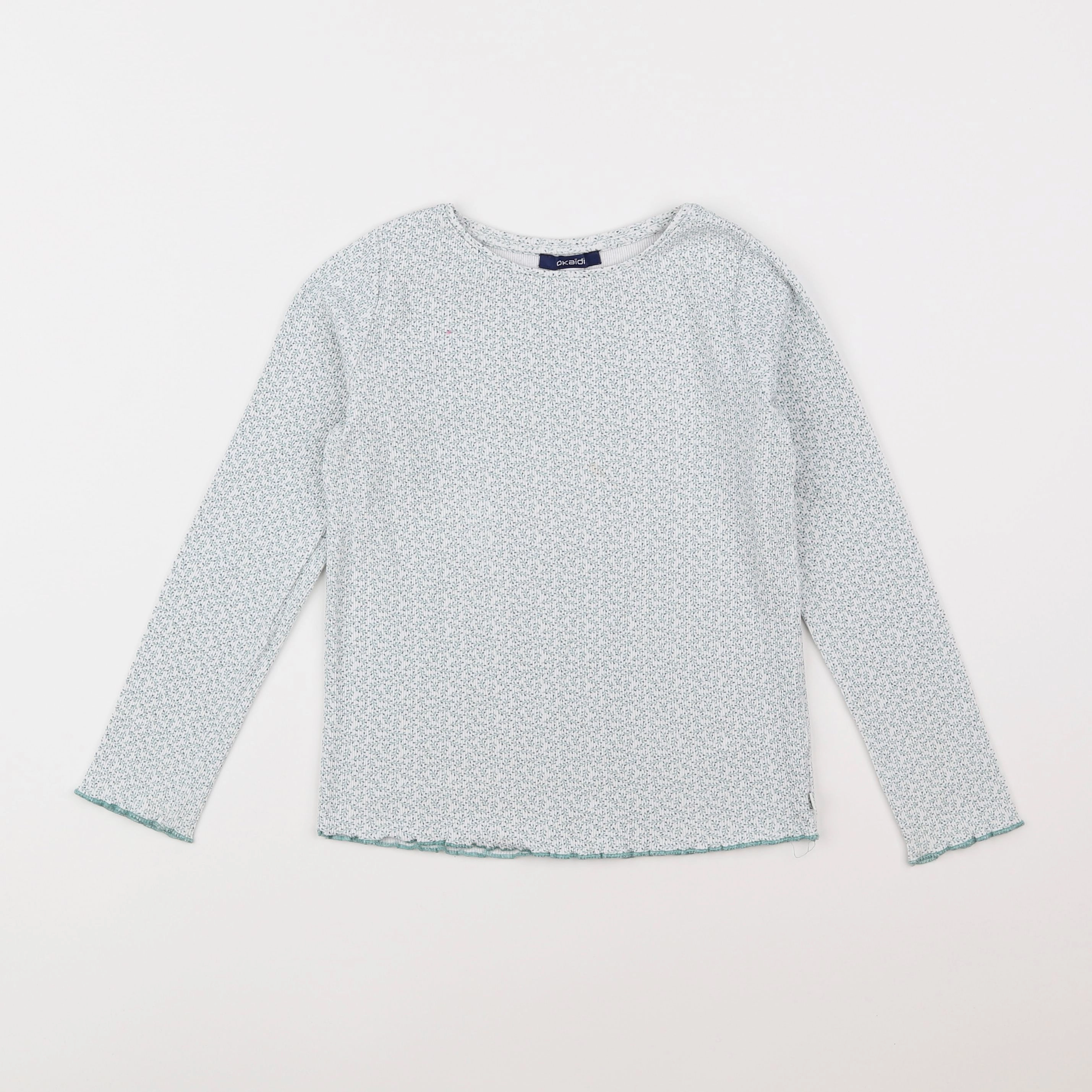 Okaidi - tee-shirt blanc, vert - 6 ans