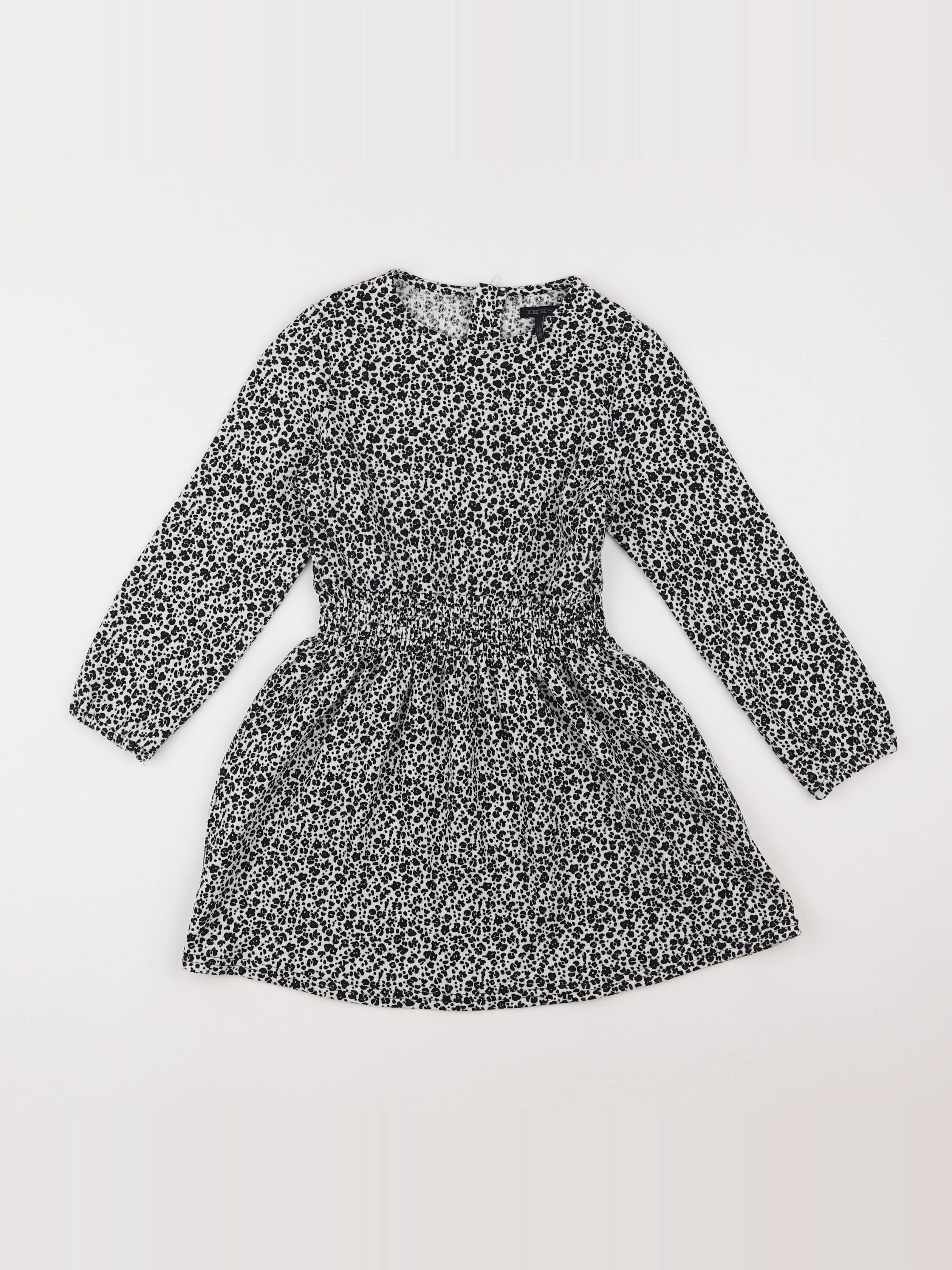 IKKS - robe blanc, noir - 6 ans