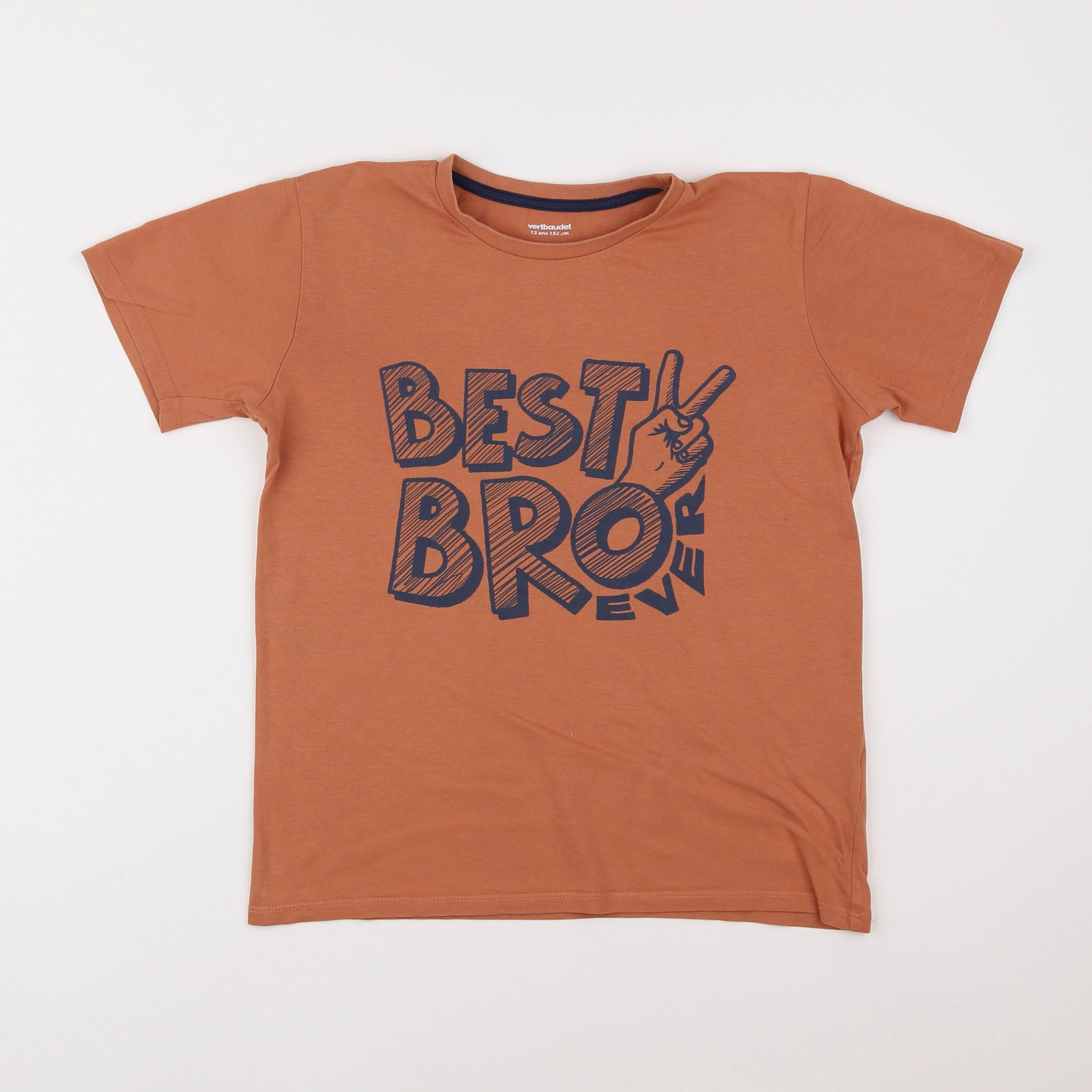 Vertbaudet - tee-shirt orange - 12 ans