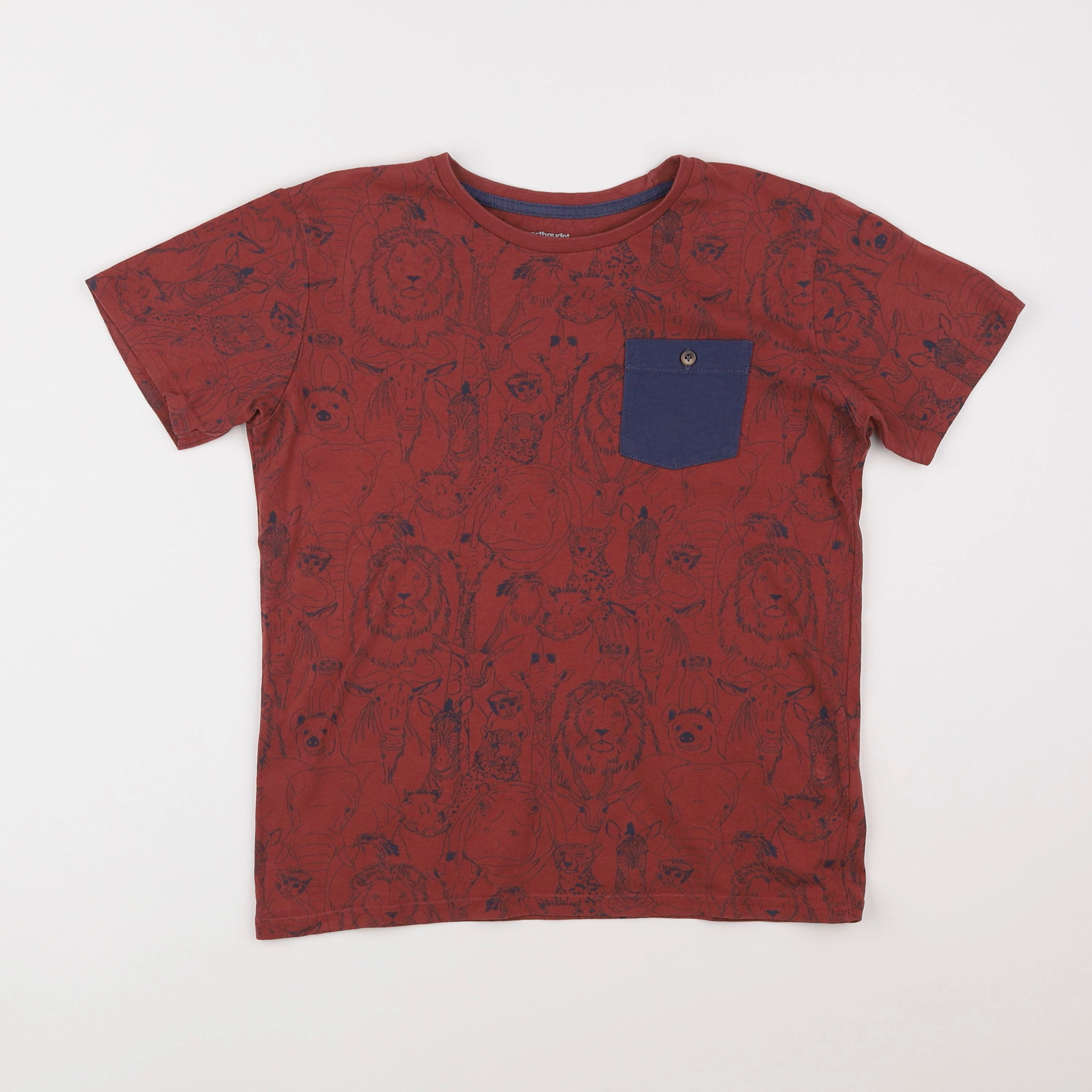 Vertbaudet - tee-shirt rouge - 12 ans