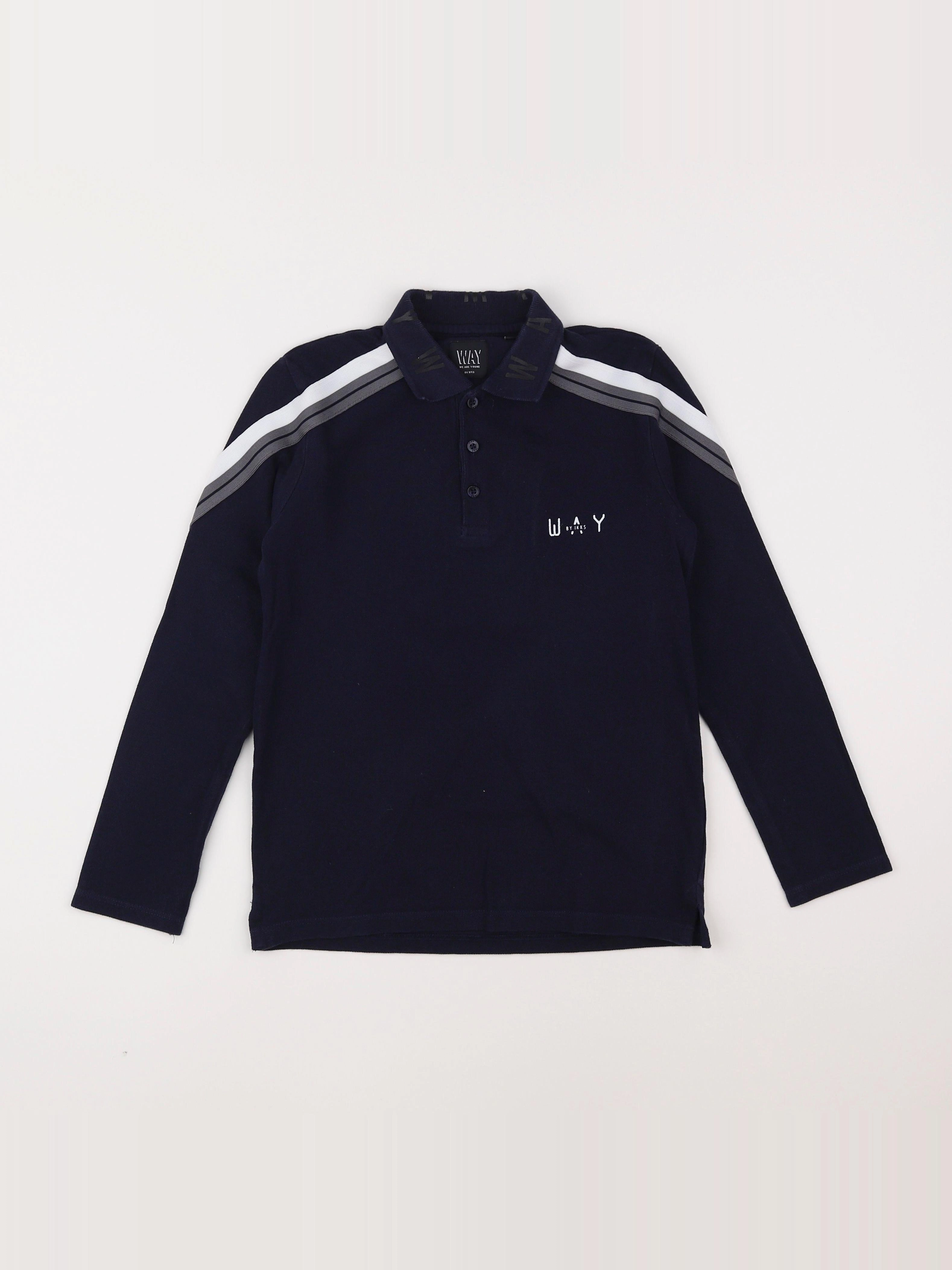 IKKS - polo bleu - 10 ans