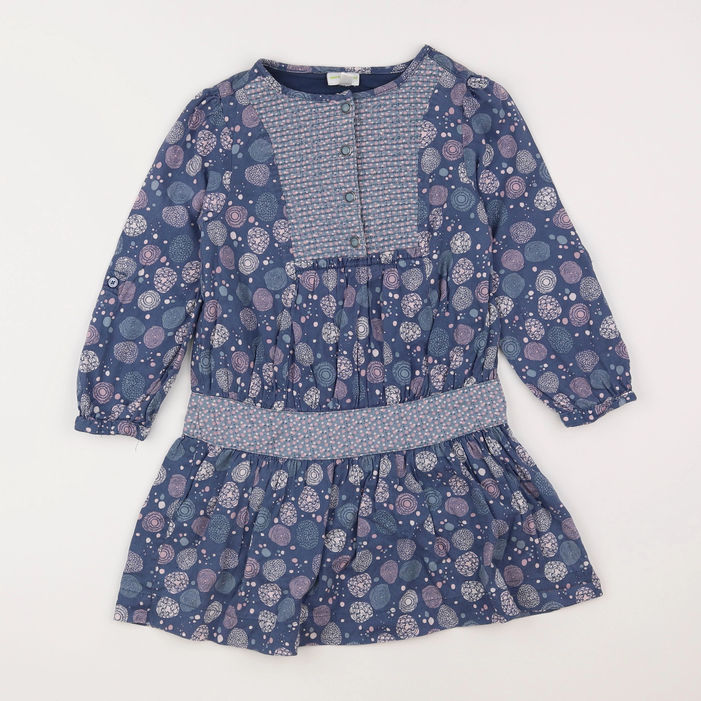 Vertbaudet - robe bleu - 6 ans