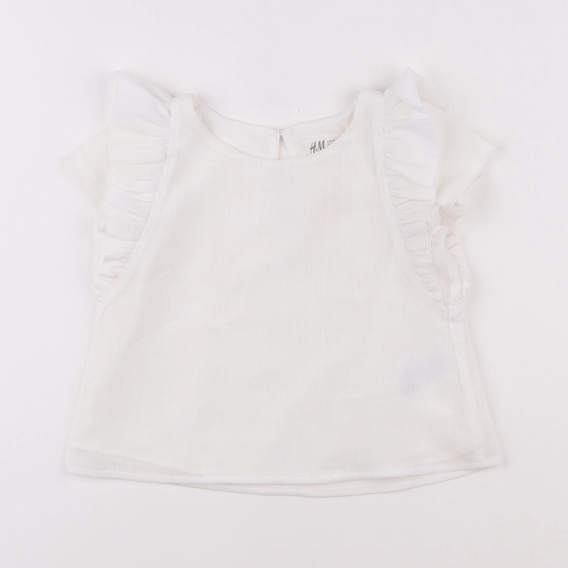 H&M - blouse blanc - 2/3 ans