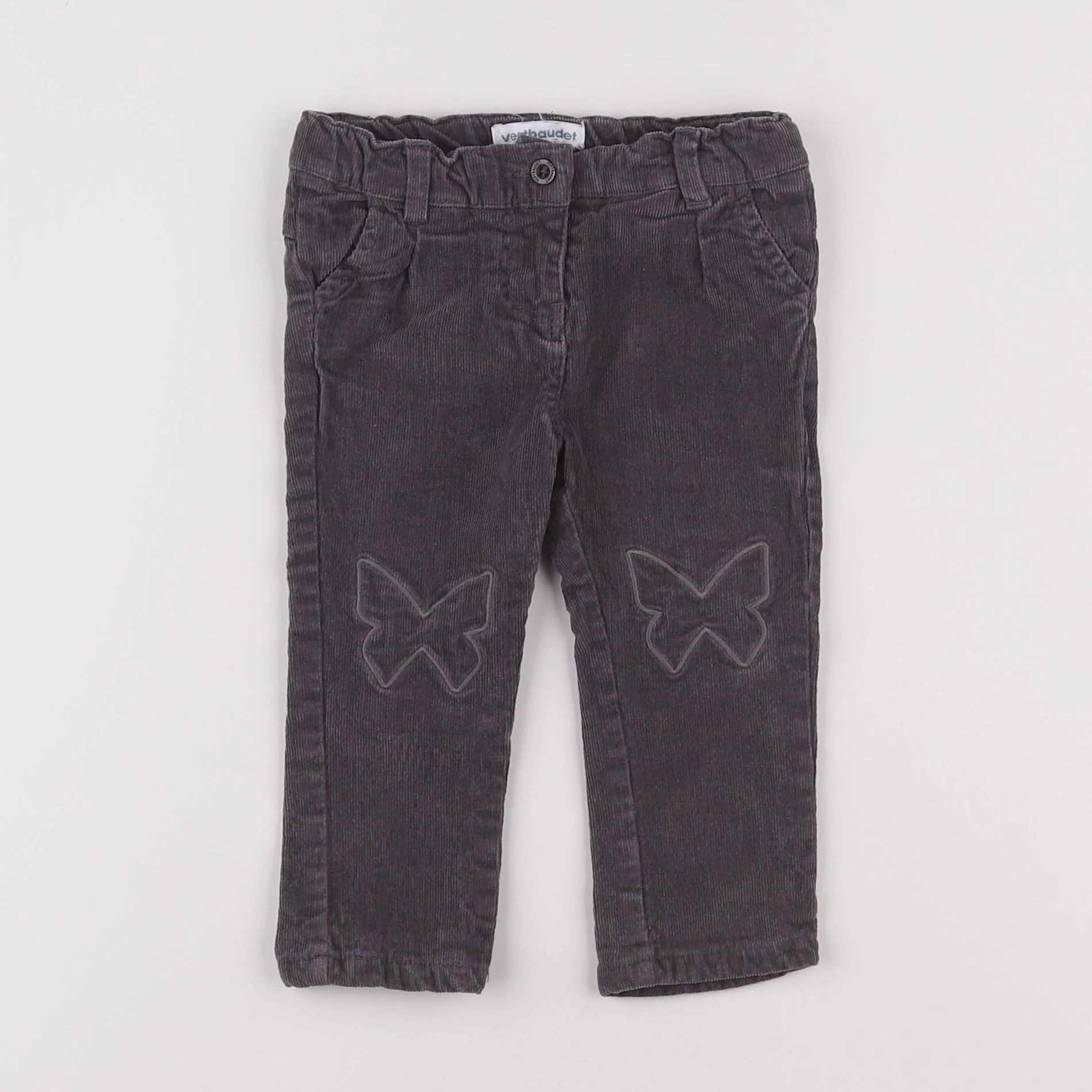 Vertbaudet - pantalon gris - 6 mois