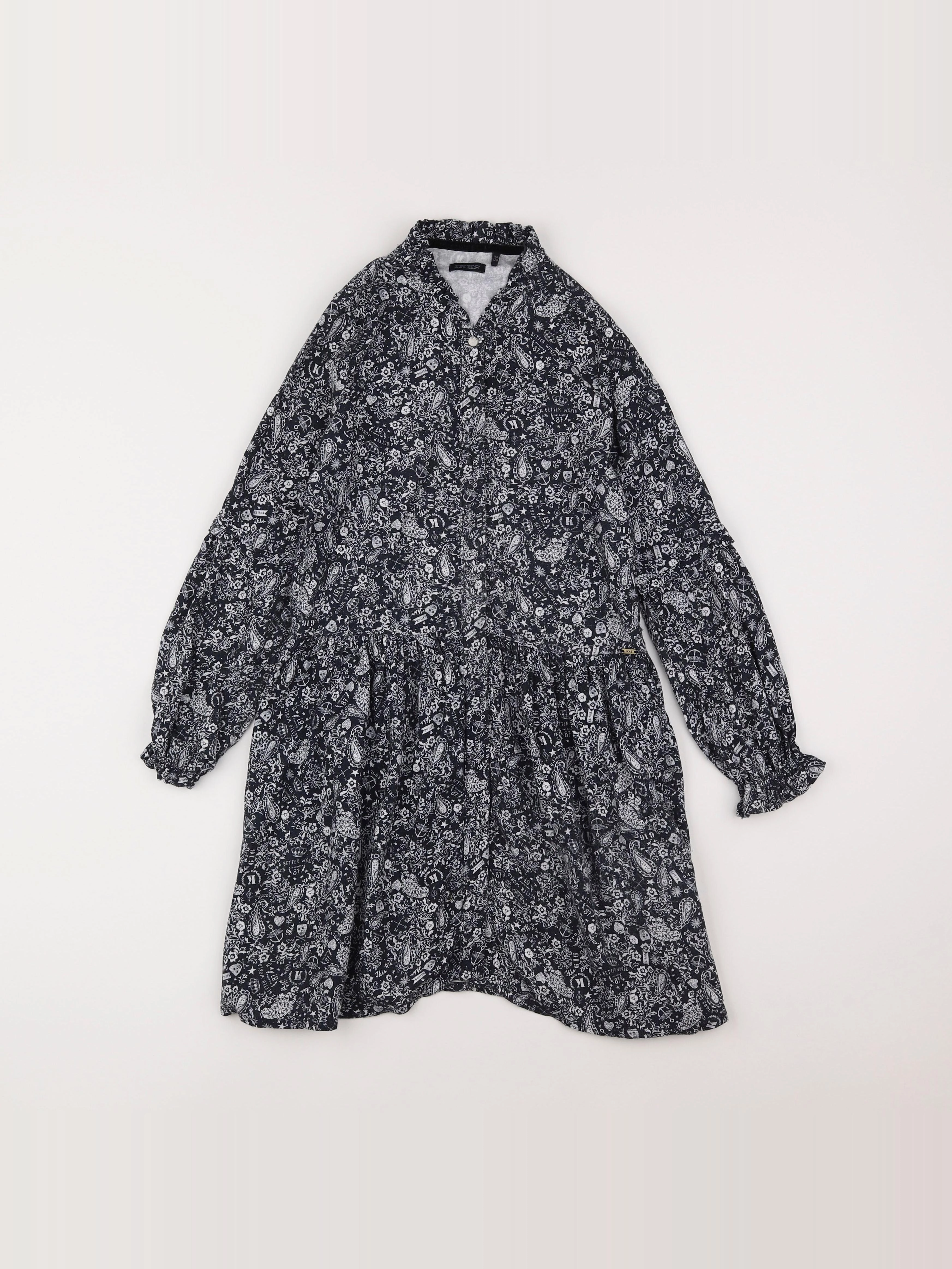 IKKS - robe noir - 8 ans