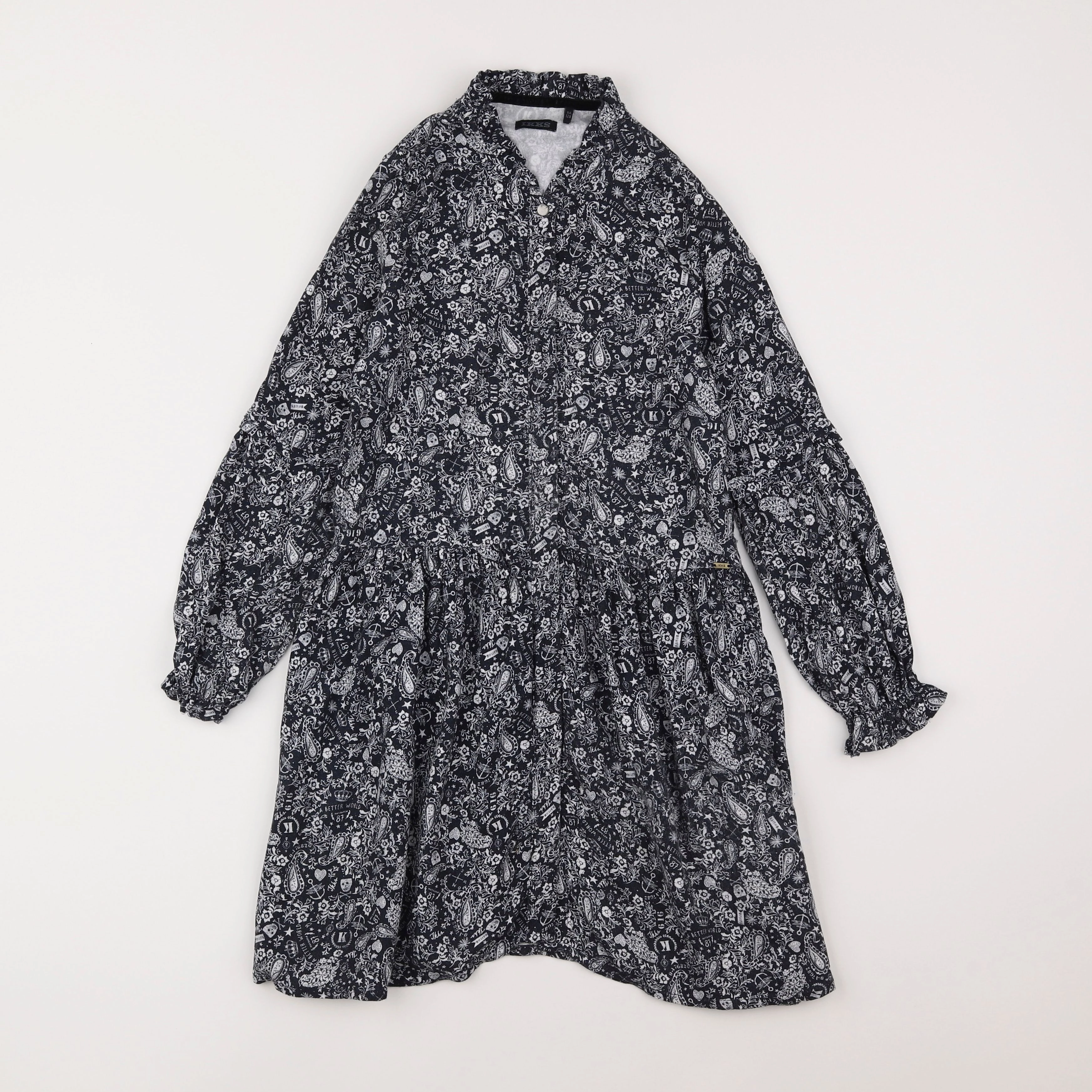 IKKS - robe noir - 8 ans