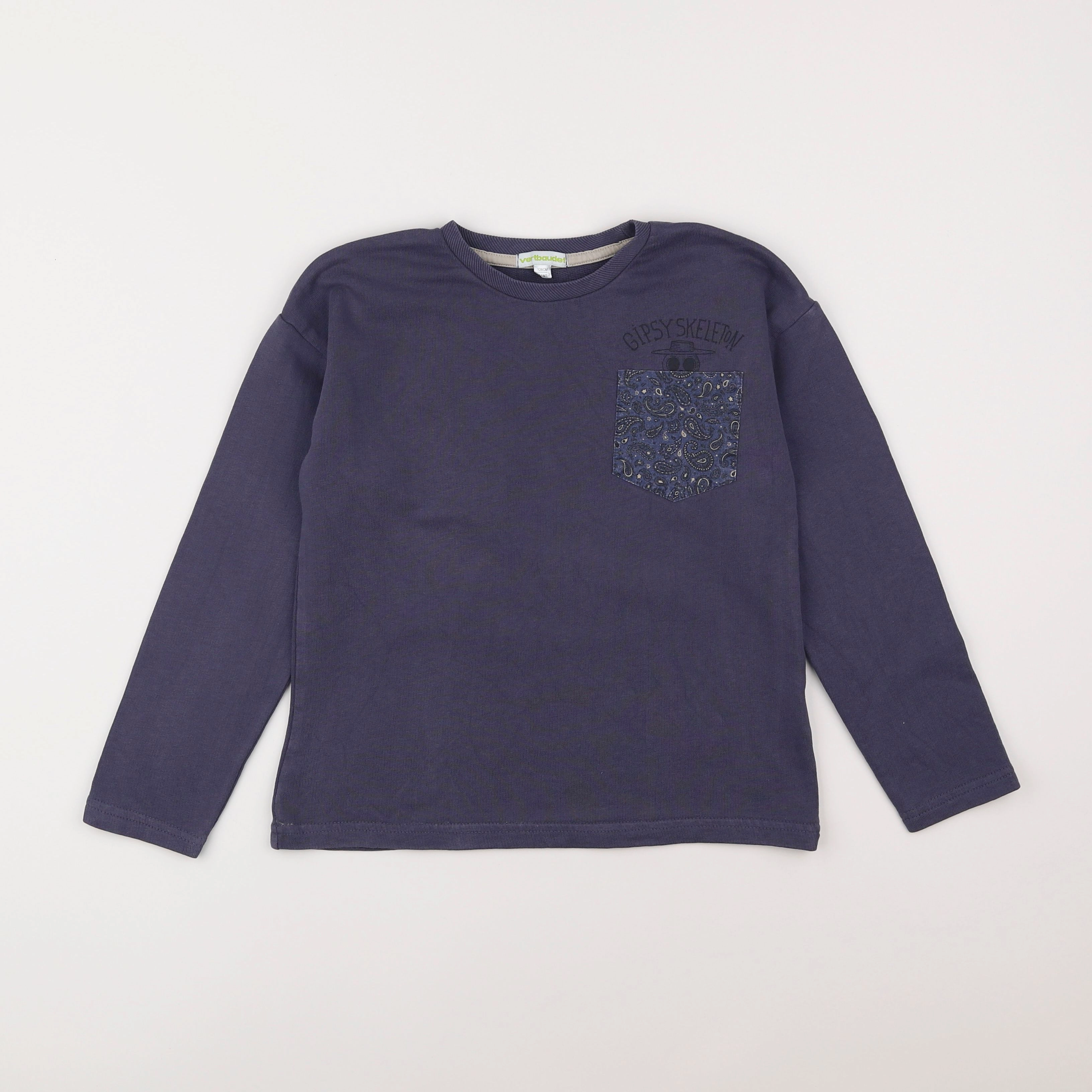 Vertbaudet - sweat bleu - 8 ans