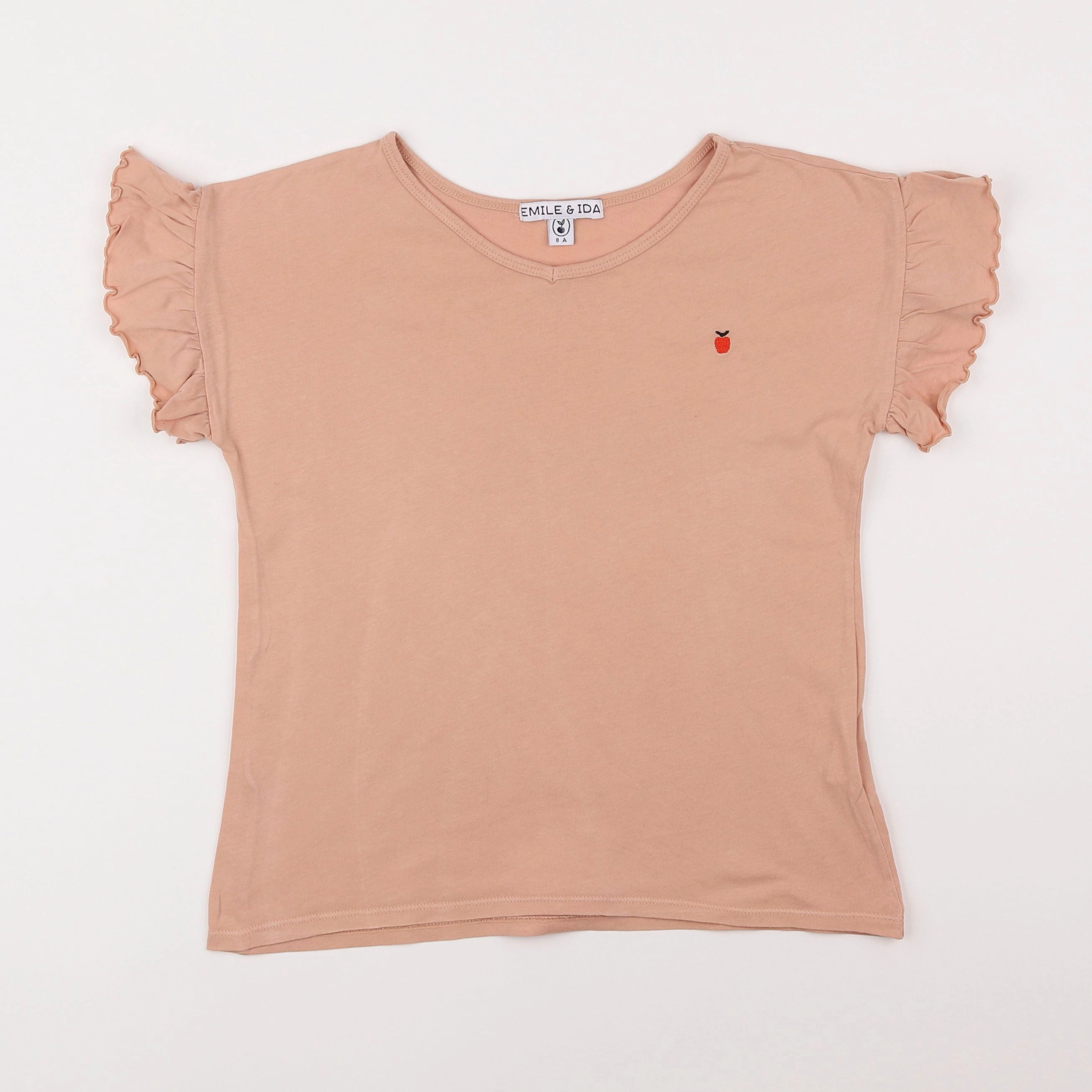 Emile et Ida - tee-shirt rose - 8 ans