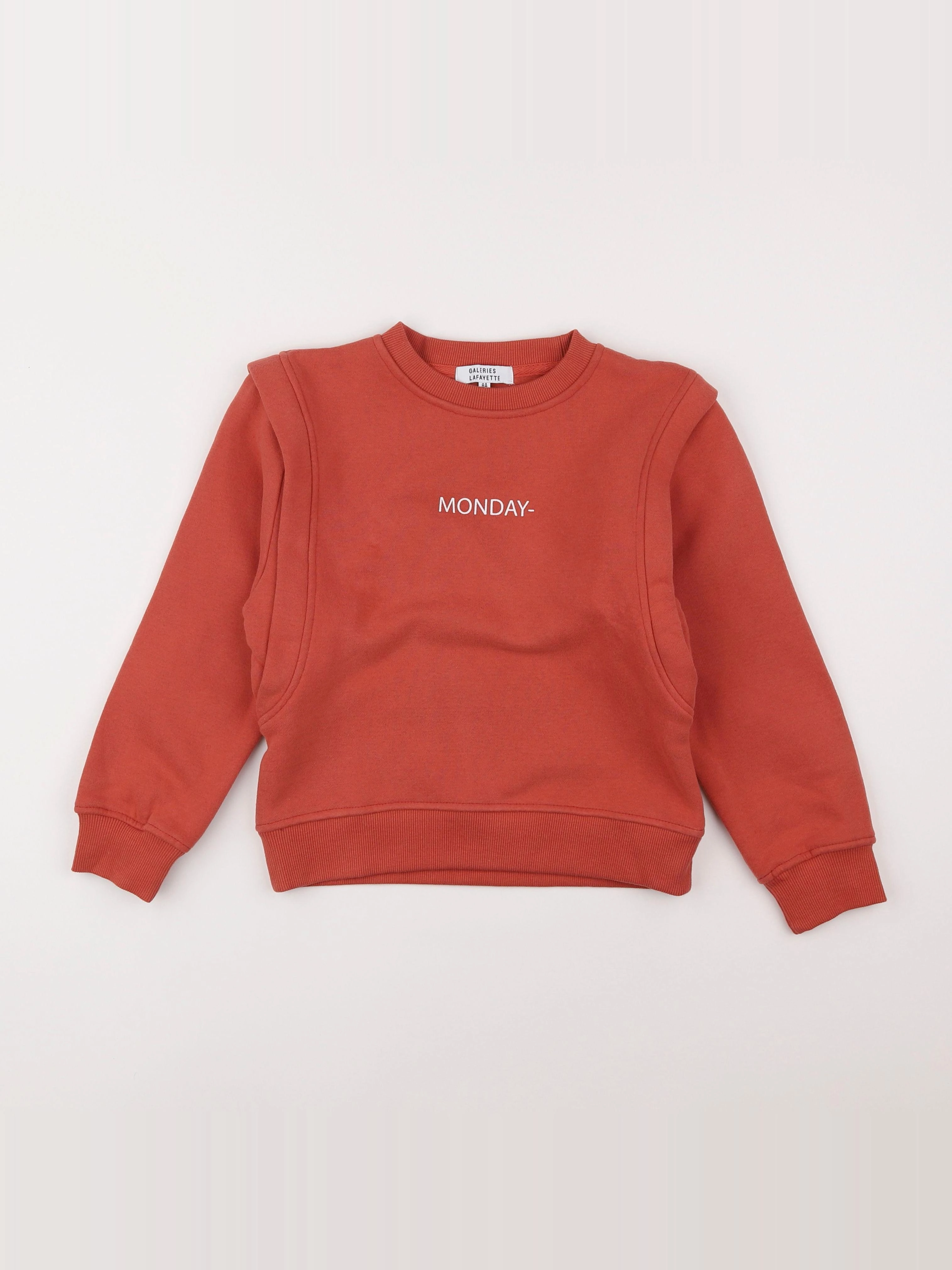 Galeries Lafayette - sweat rose - 8 ans