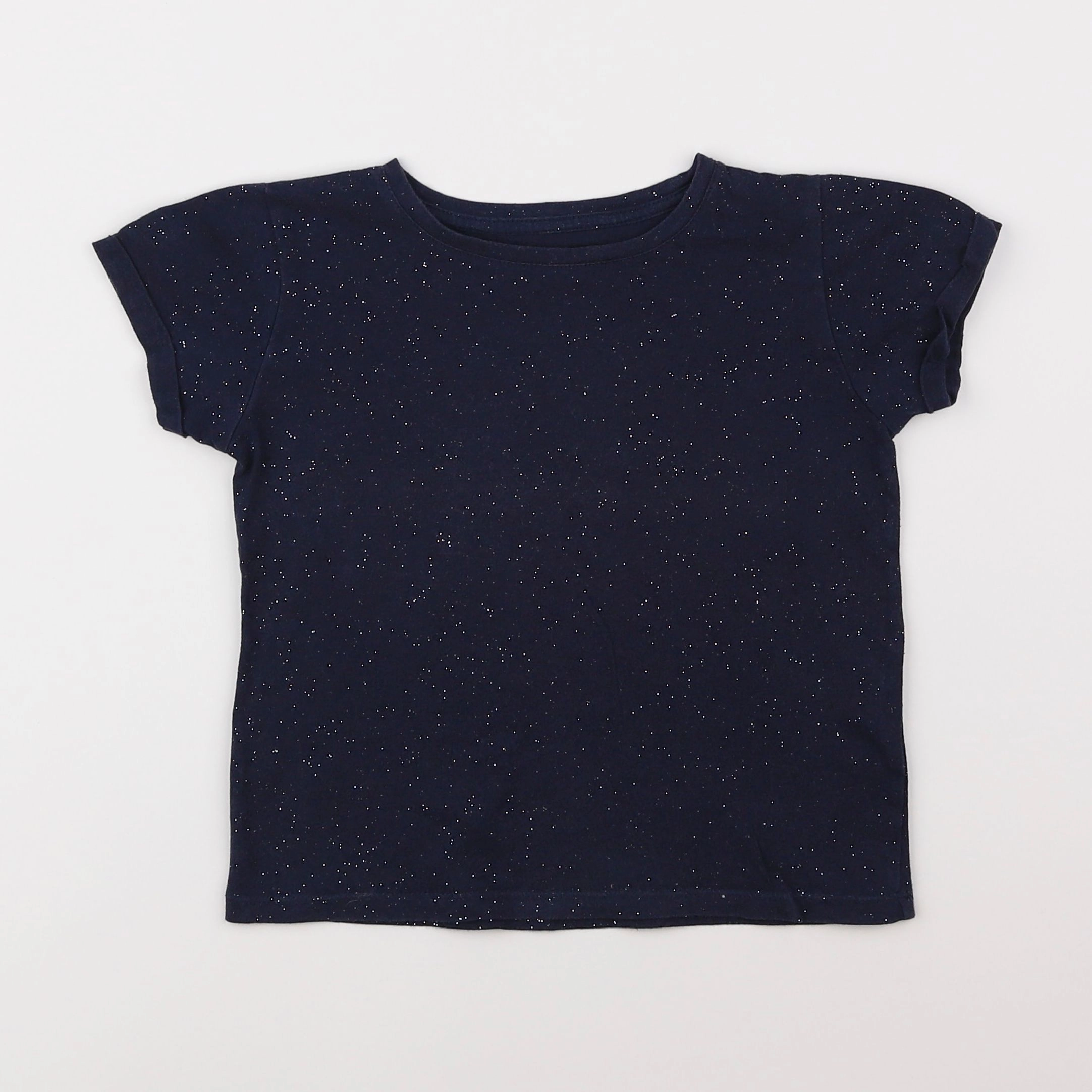 Monoprix - tee-shirt bleu, argent - 5 ans