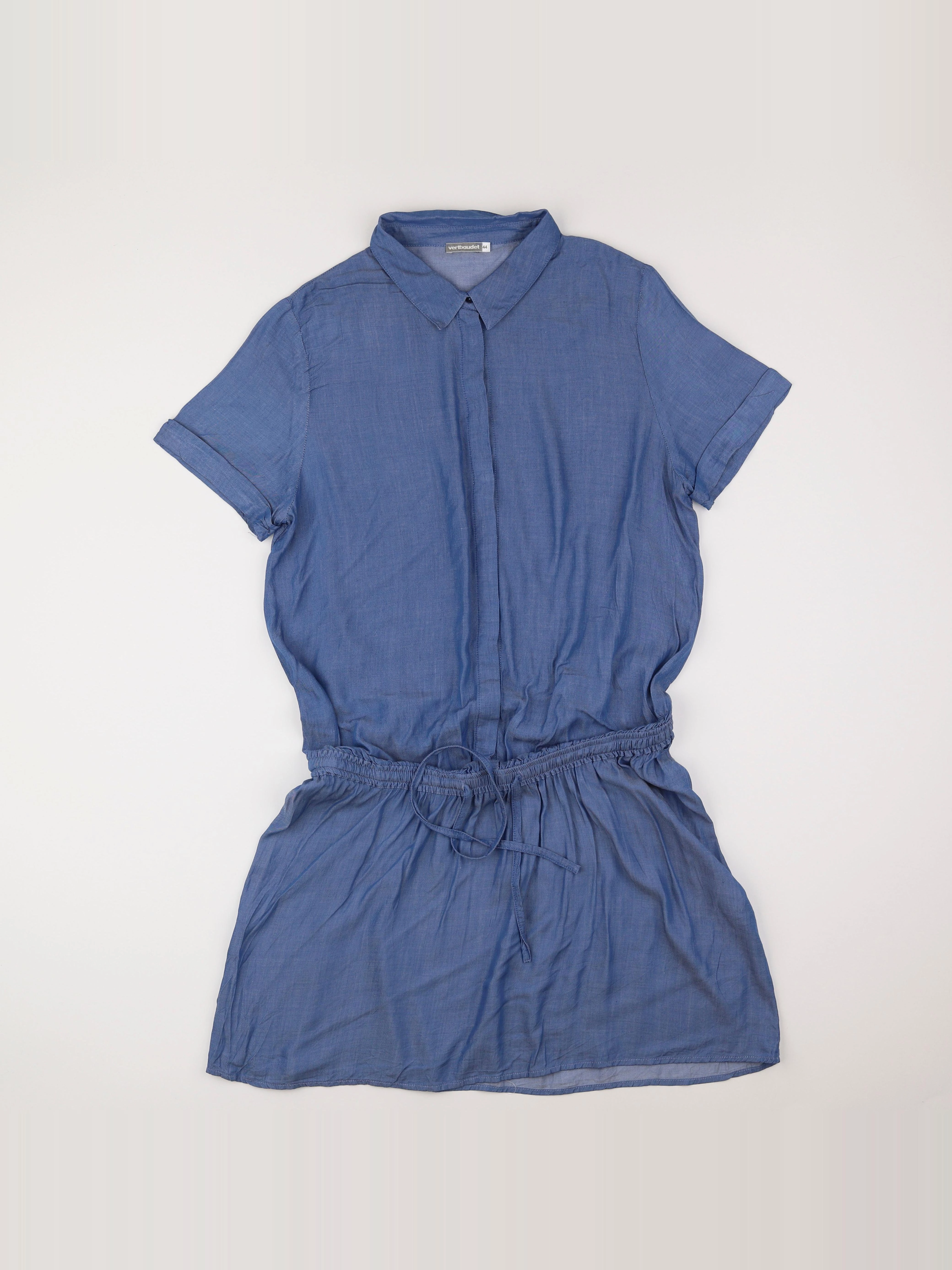 Vertbaudet - robe grossesse, allaitement bleu - 44