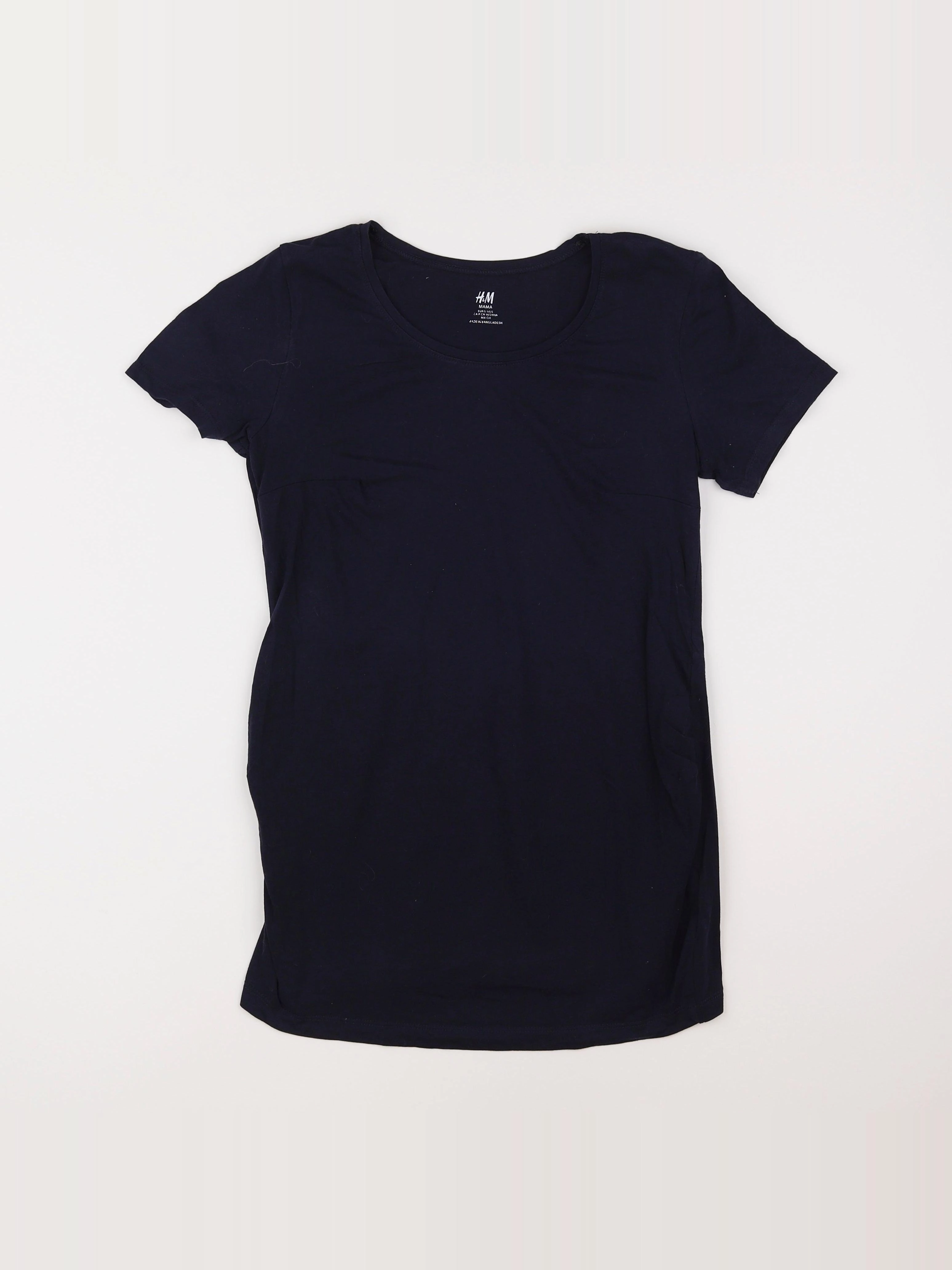 H&M - tee-shirt grossesse bleu - 36