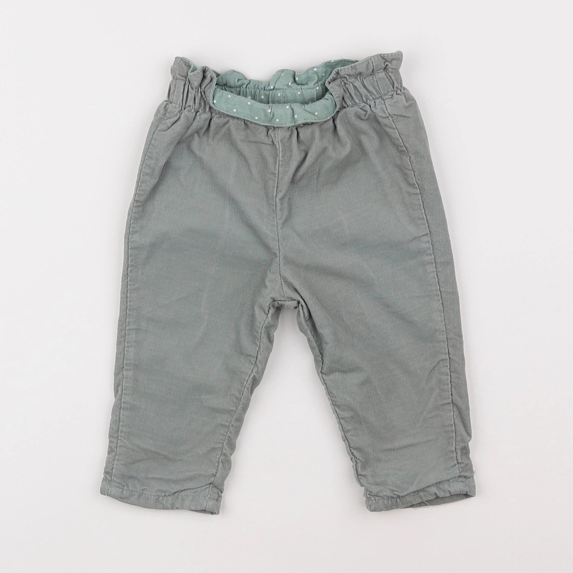H&M - pantalon vert - 3/6 mois