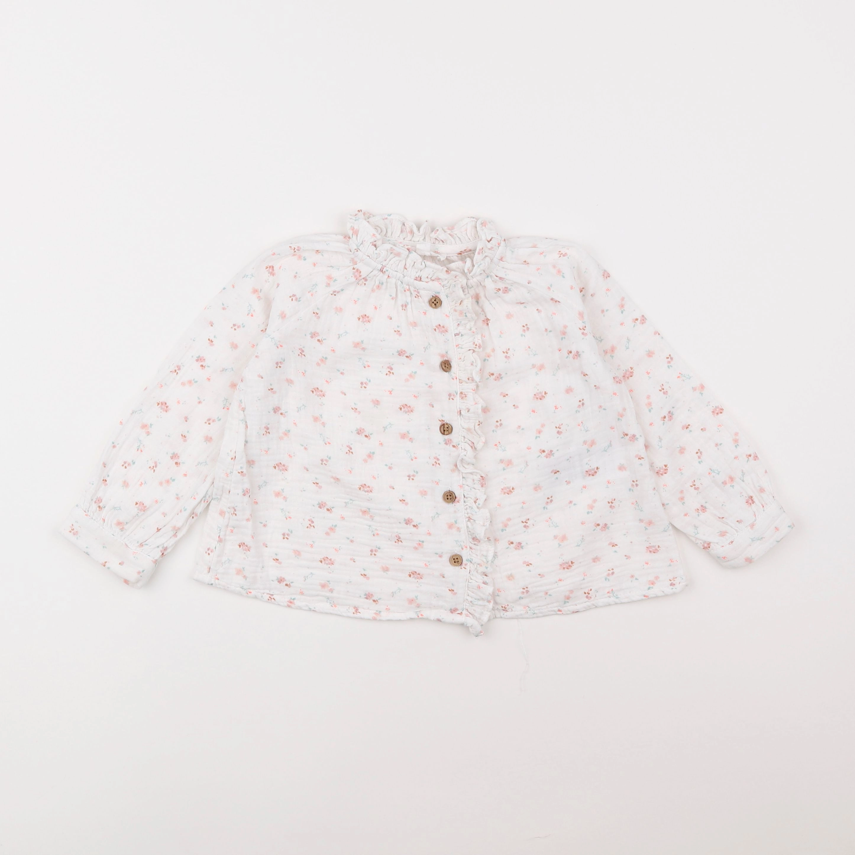 Vertbaudet - blouse blanc - 2 ans