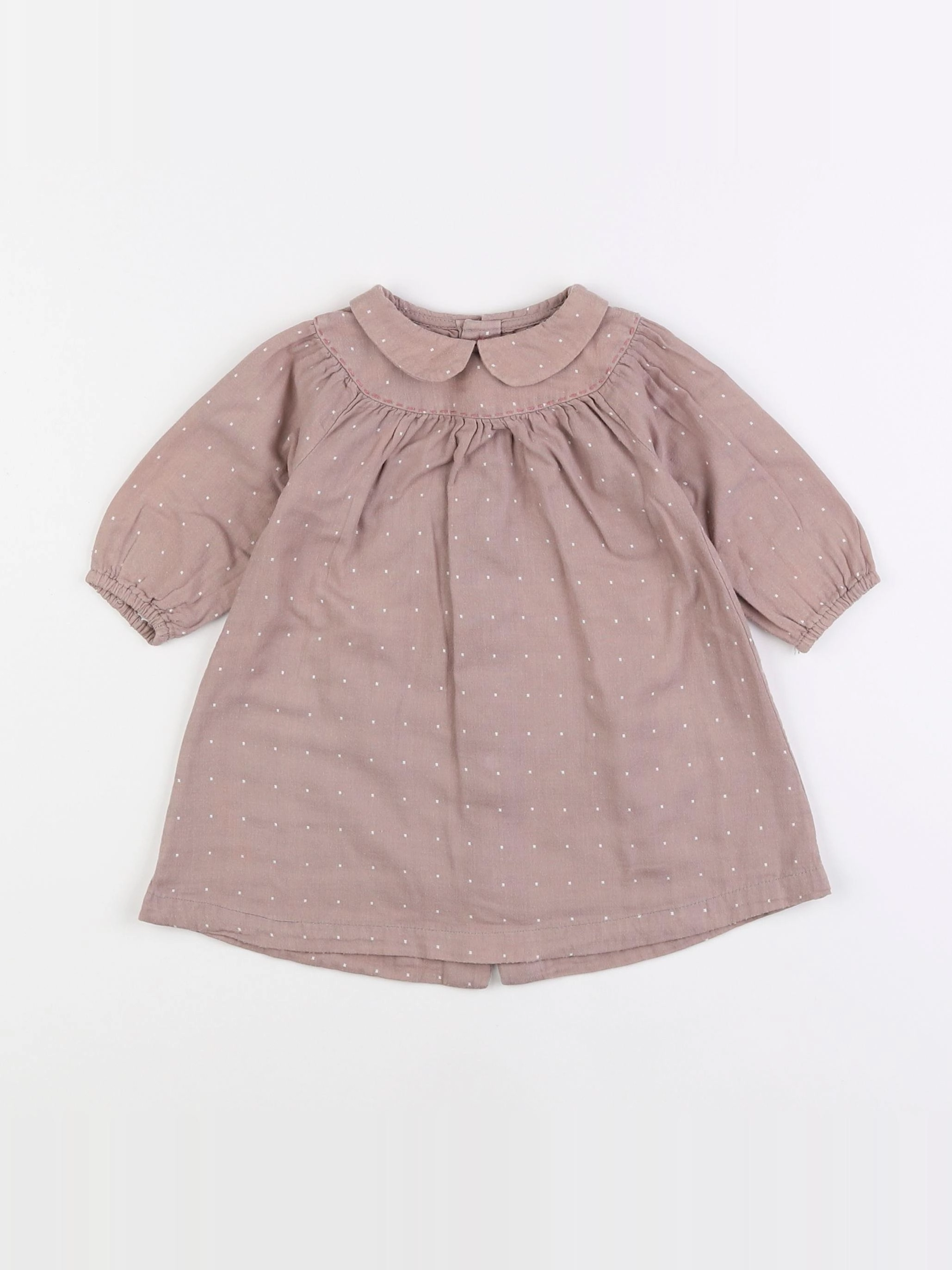 Boutchou - robe marron - 6 mois