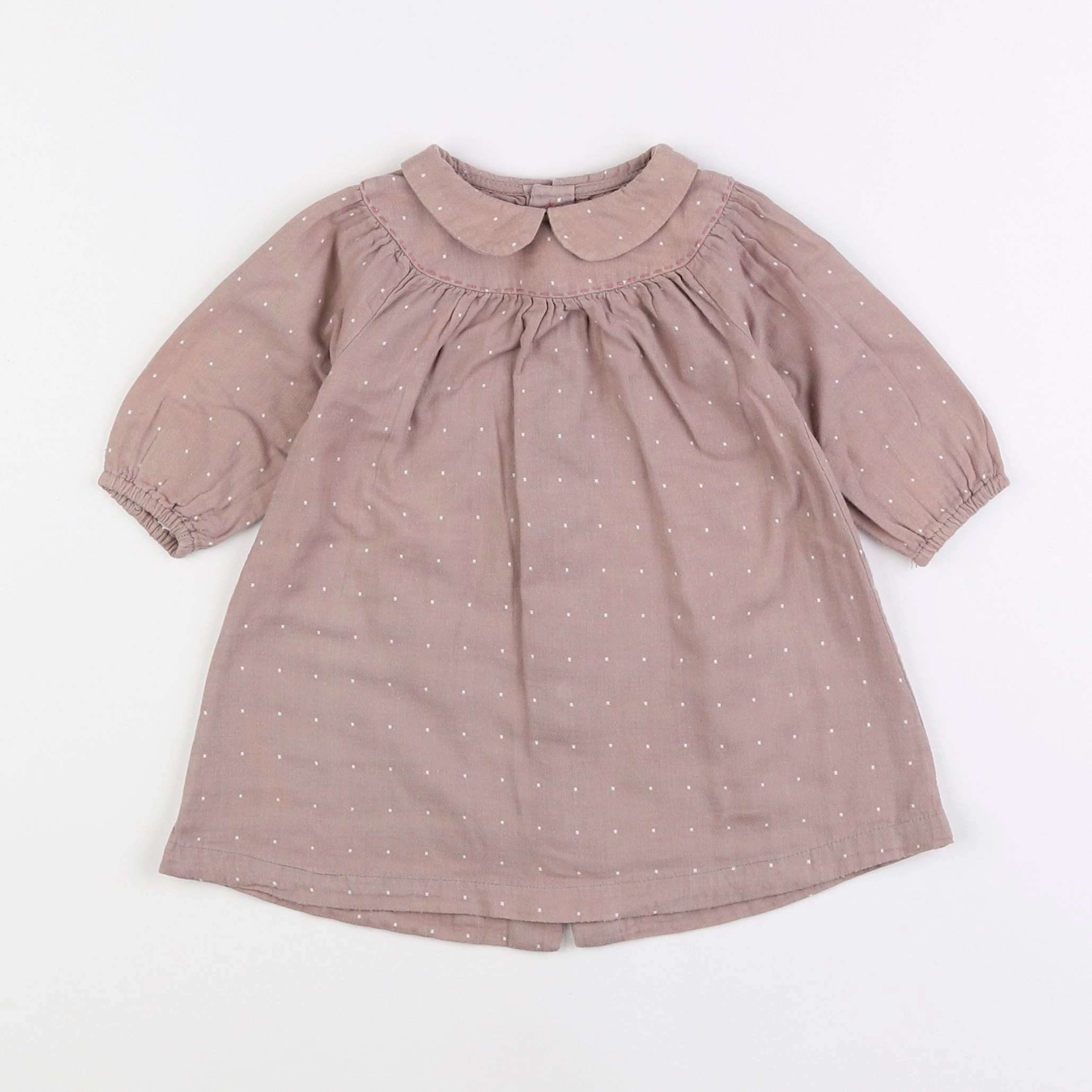 Boutchou - robe marron - 6 mois
