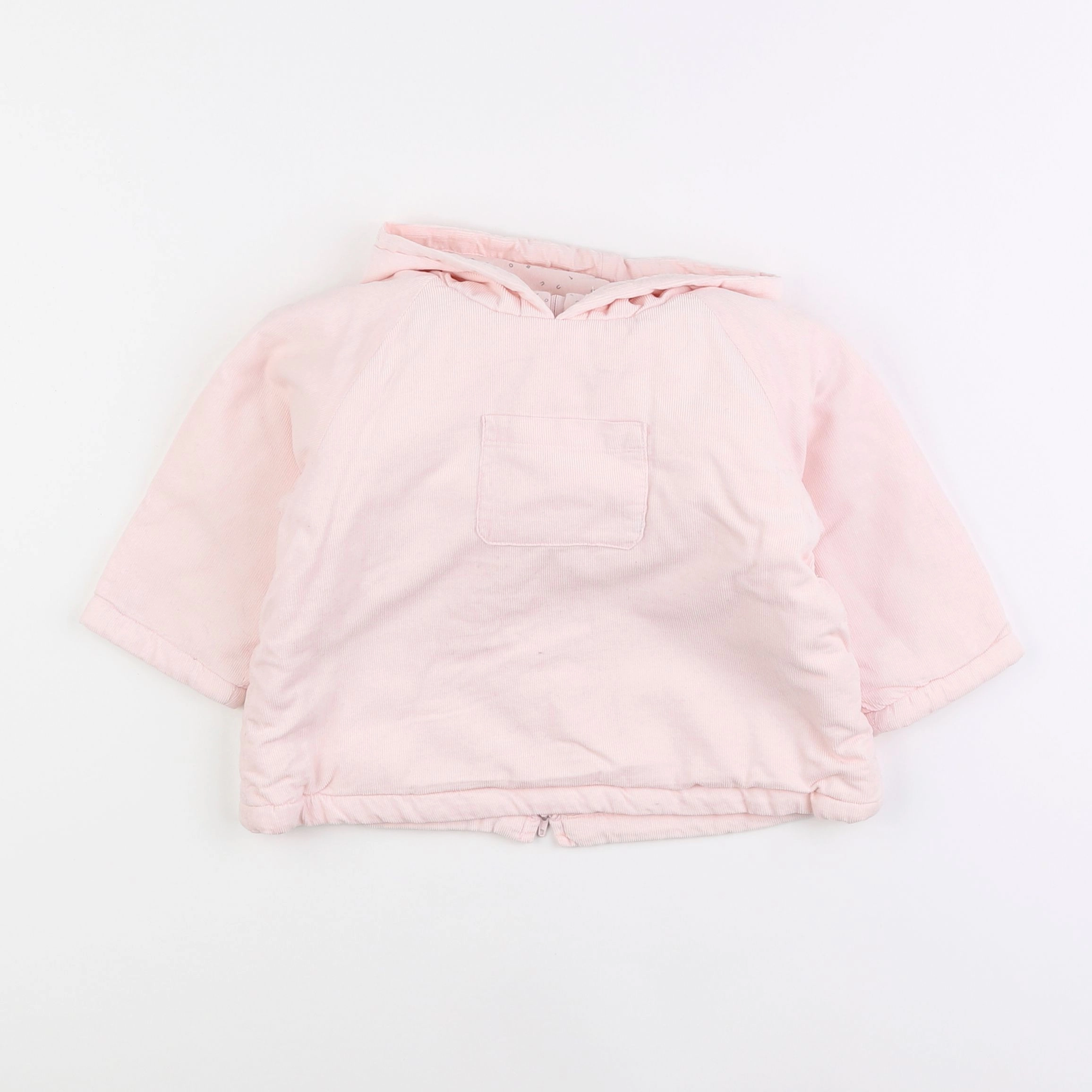 Boutchou - manteau rose - 12 mois