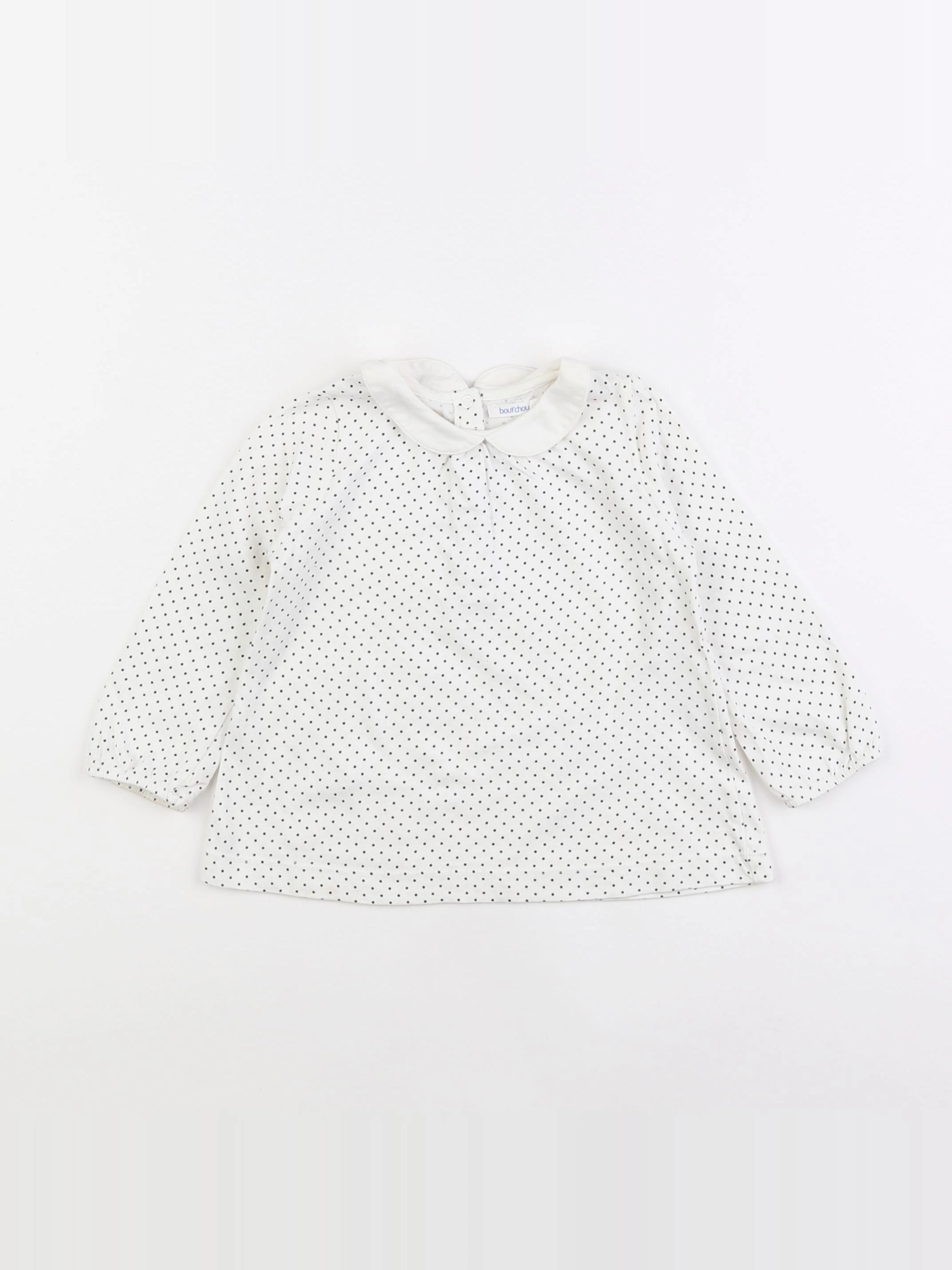 Boutchou - tee-shirt blanc - 12 mois