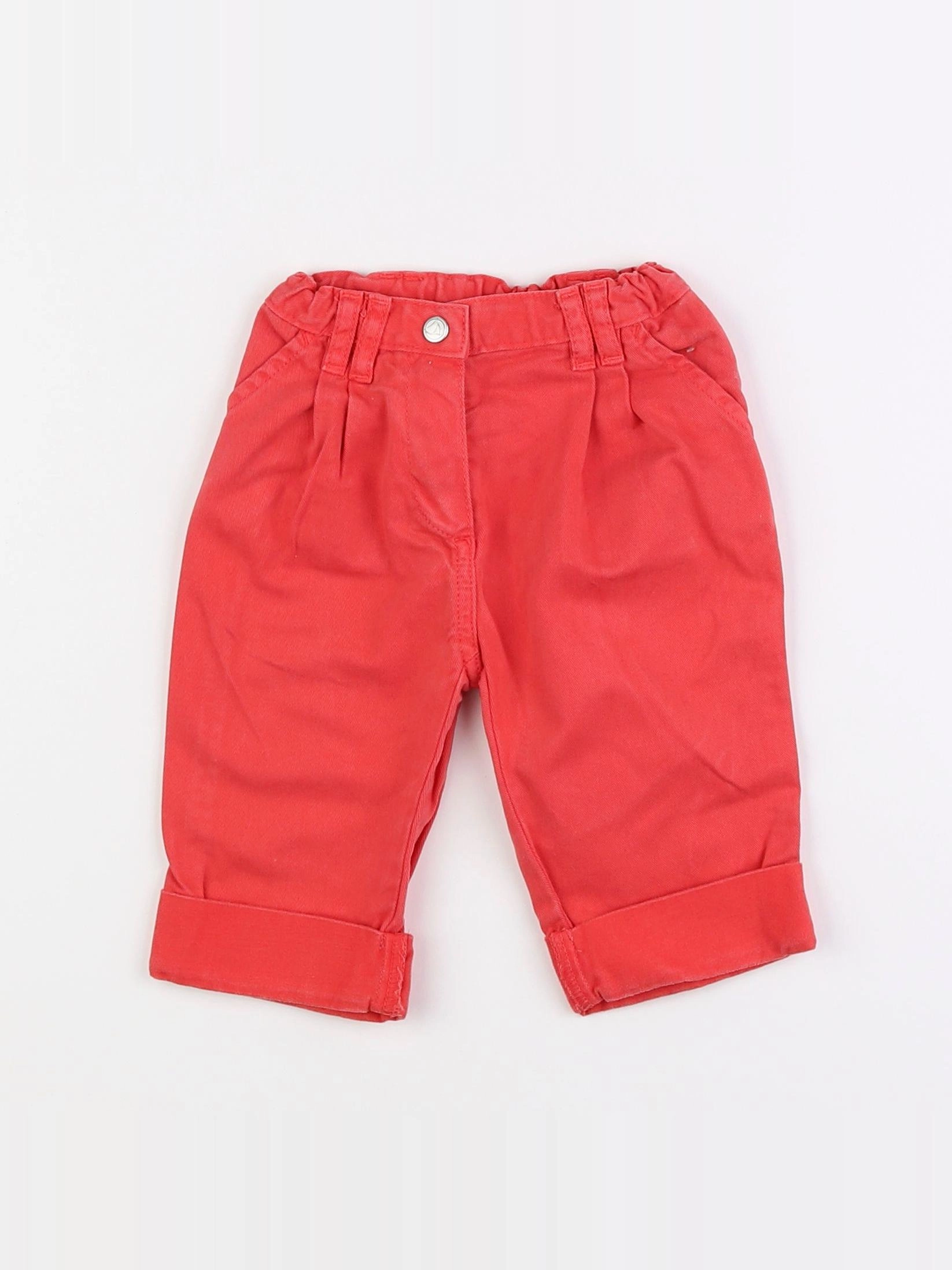 Petit Bateau - short rouge - 6 mois