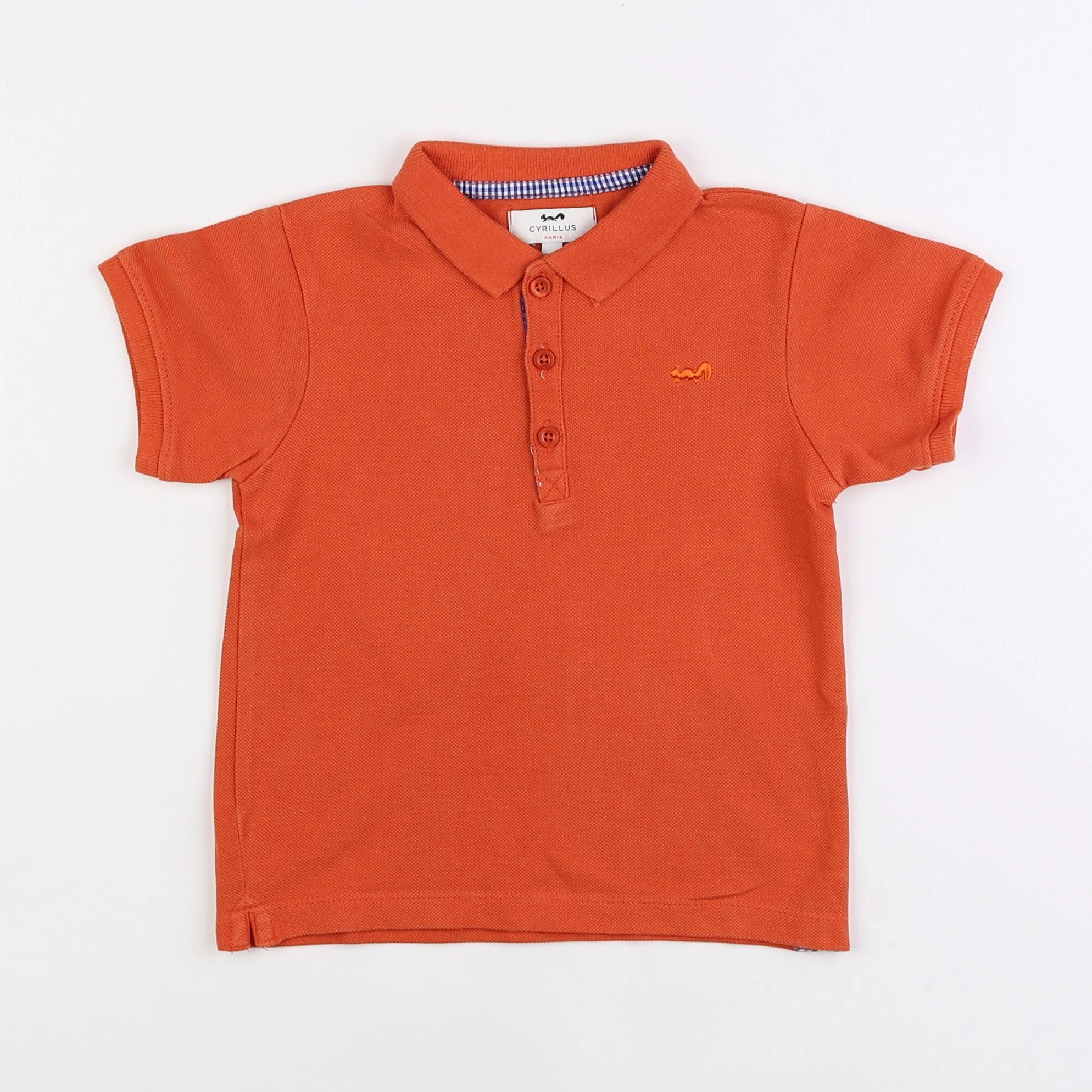 Cyrillus - polo orange - 3 ans