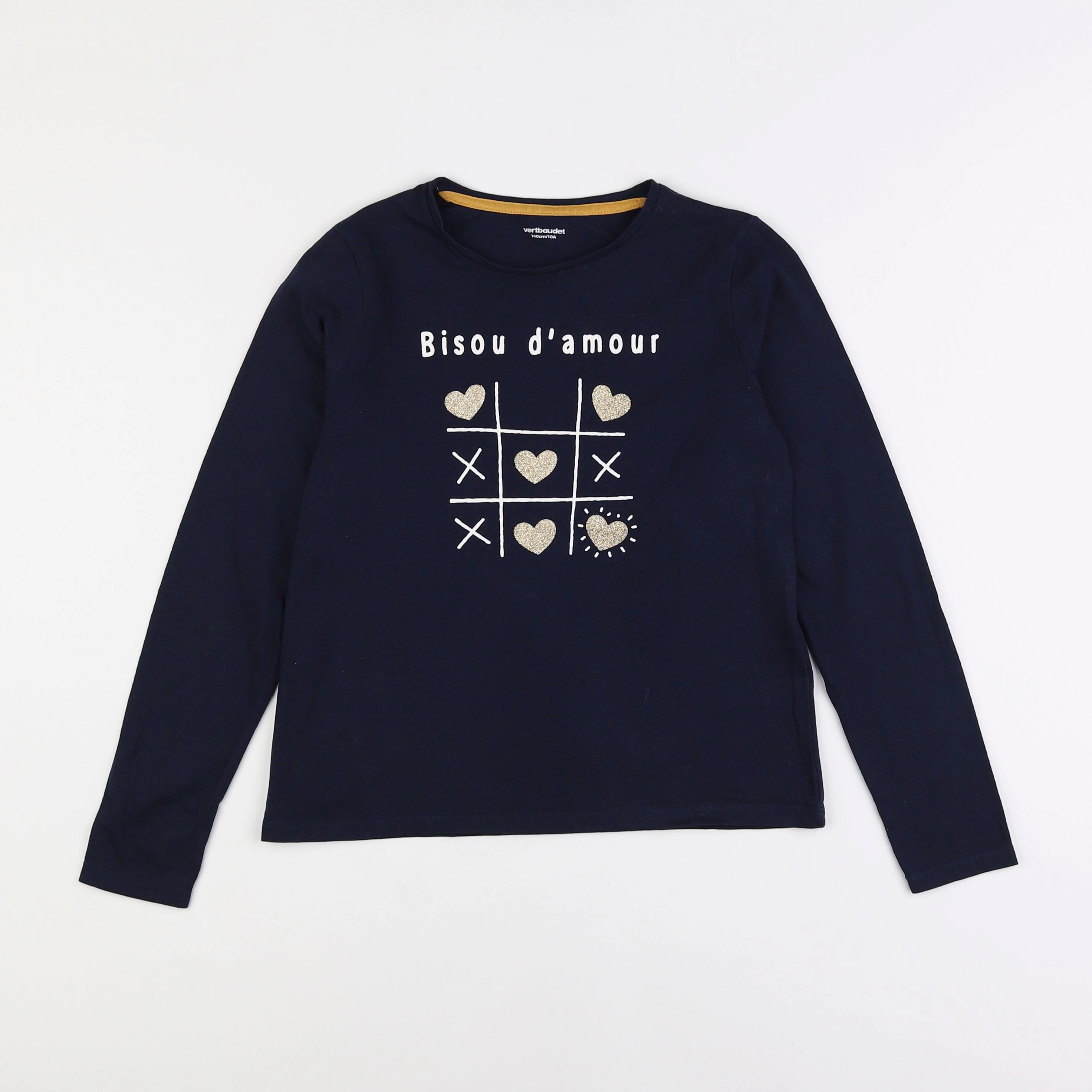 Vertbaudet - tee-shirt bleu - 10 ans