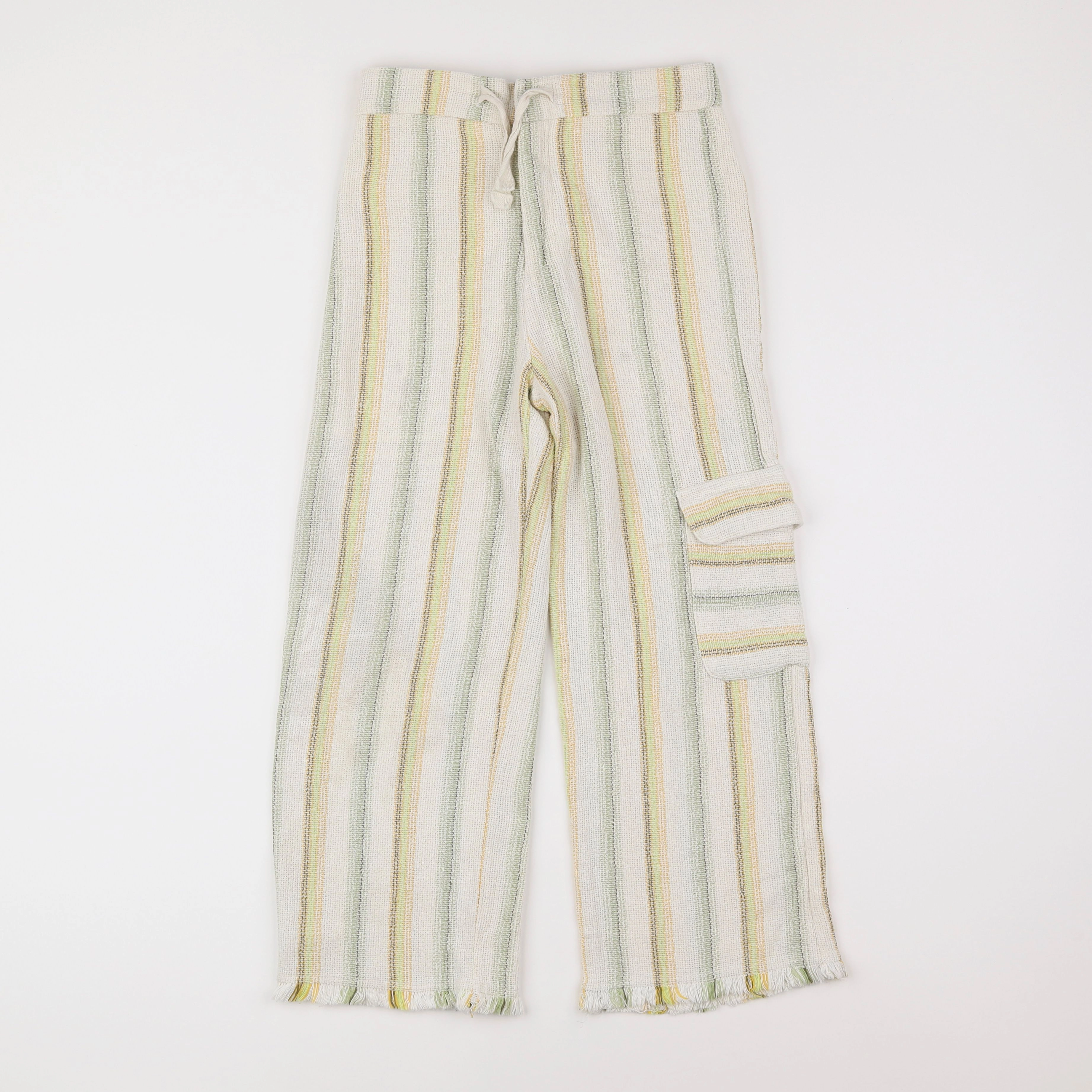 Zara - pantalon blanc, vert - 11/12 ans