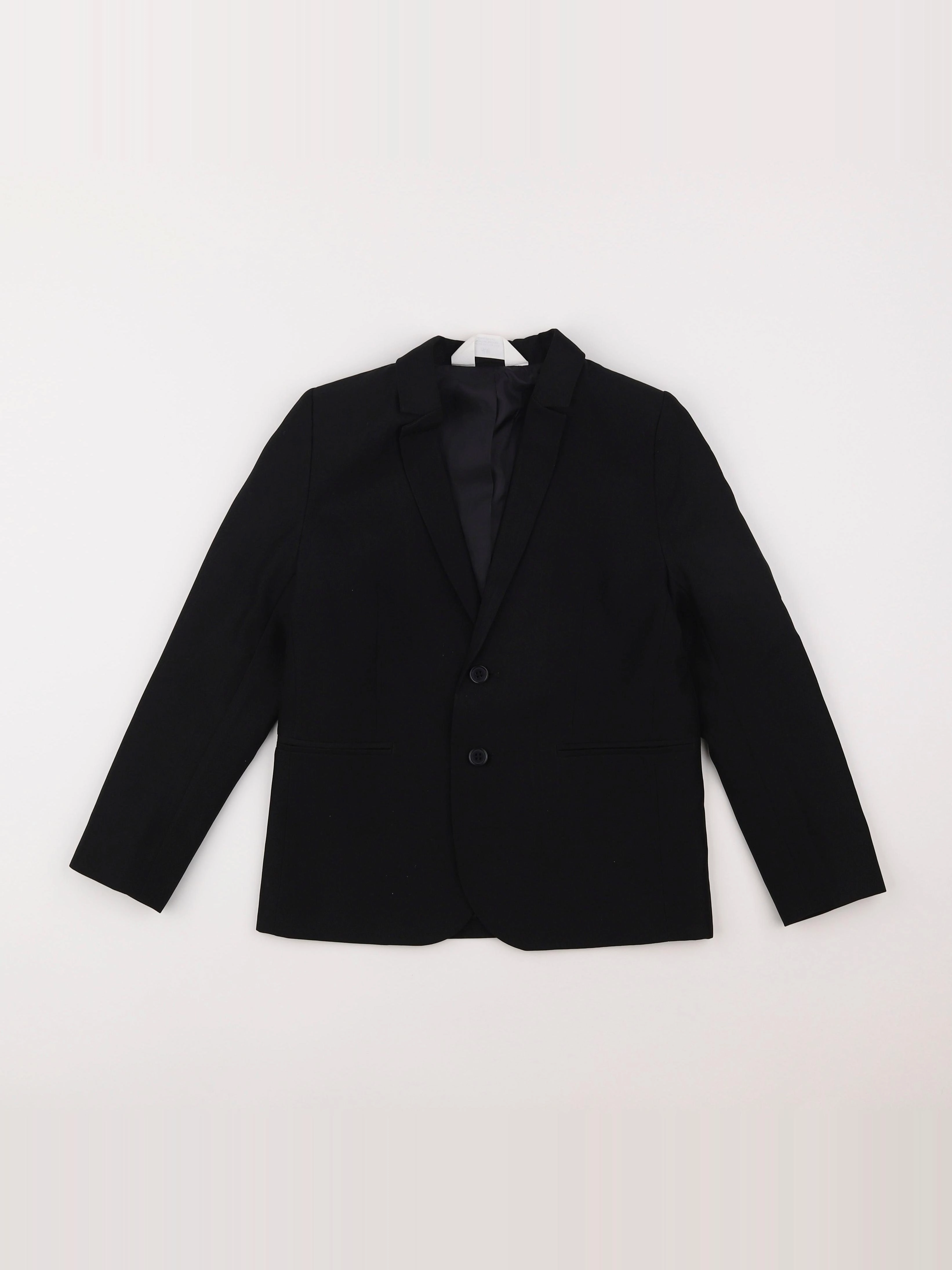 H&M - veste noir - 7/8 ans