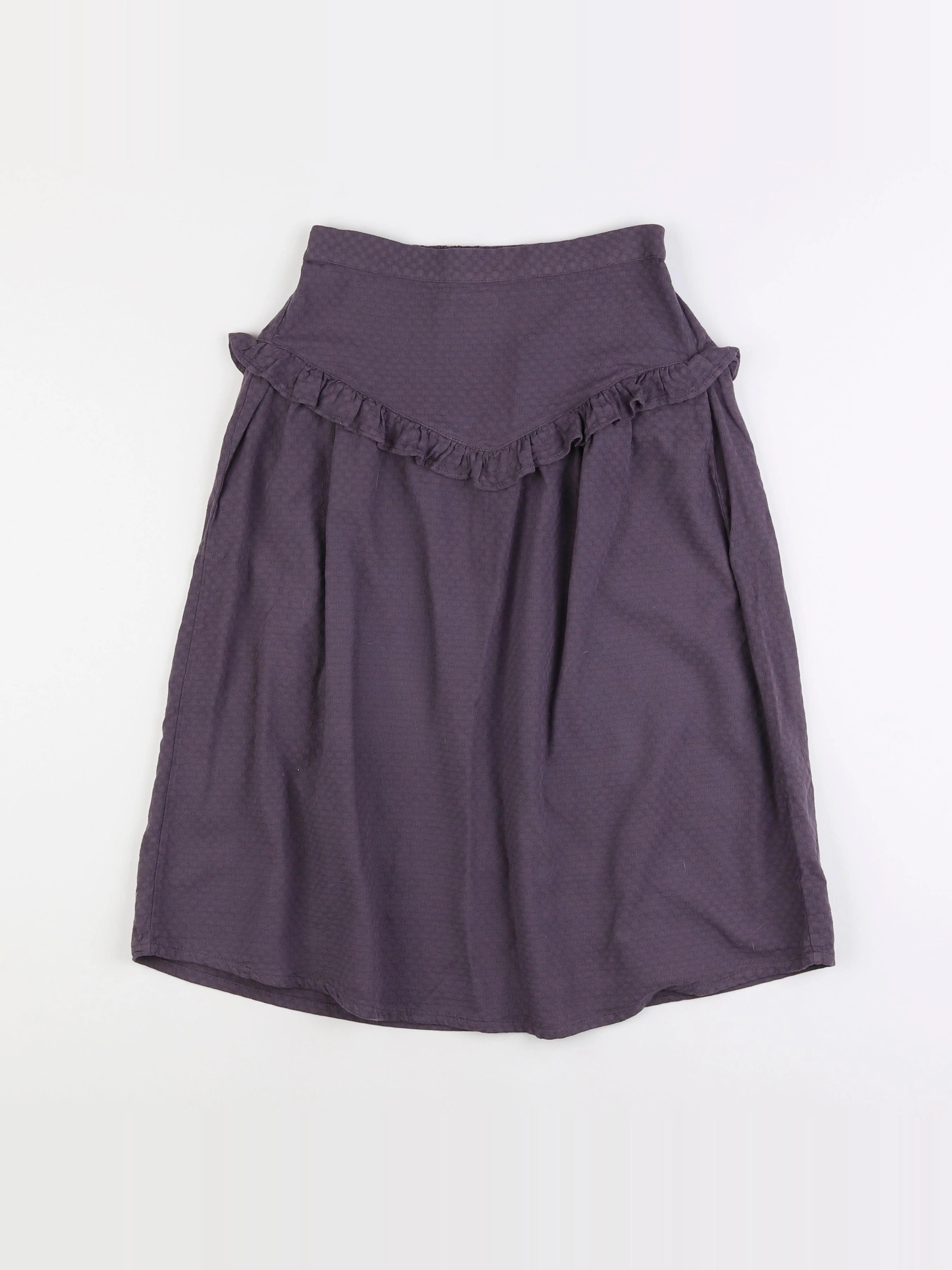 The new society - jupe beige, violet - 10 ans