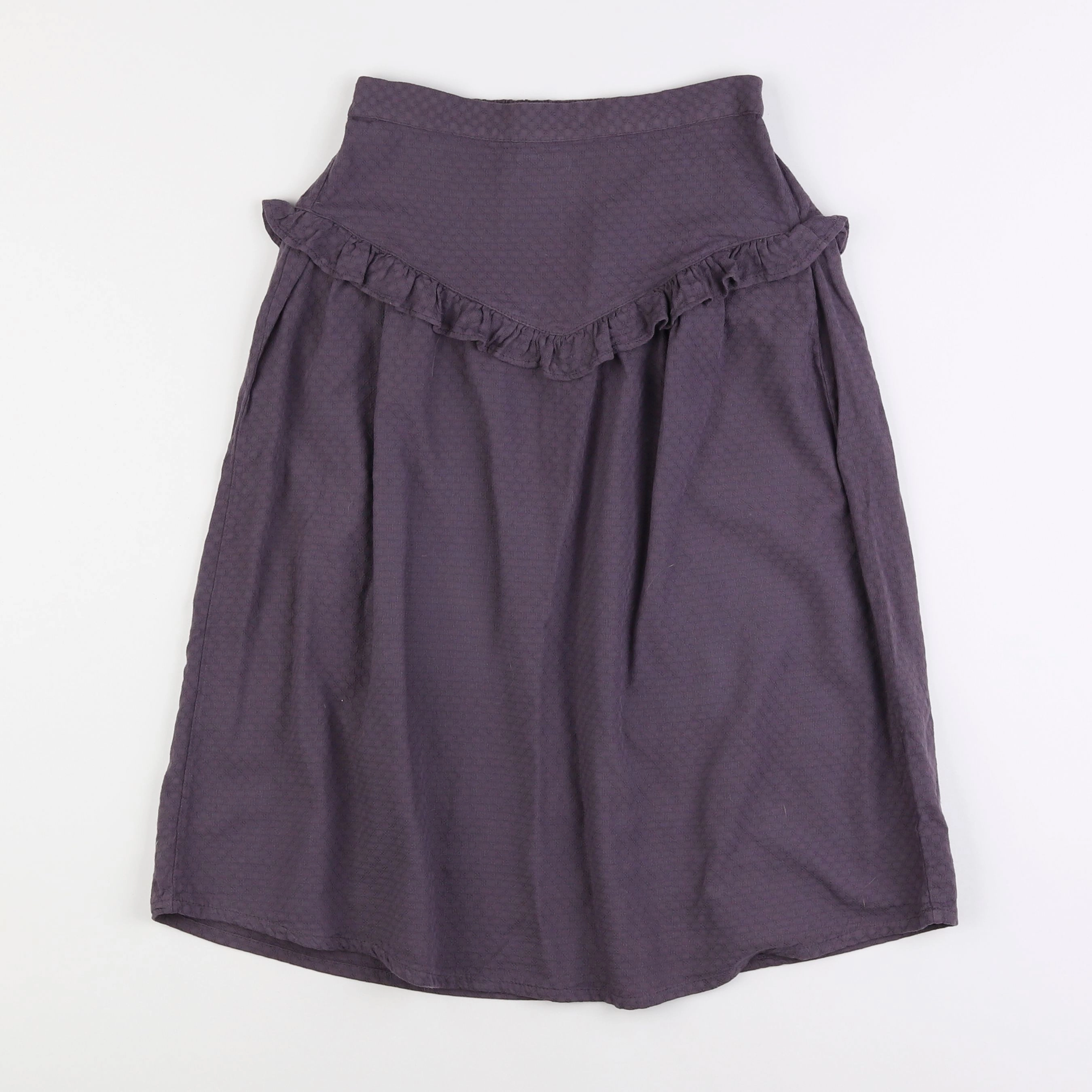 The new society - jupe beige, violet - 10 ans