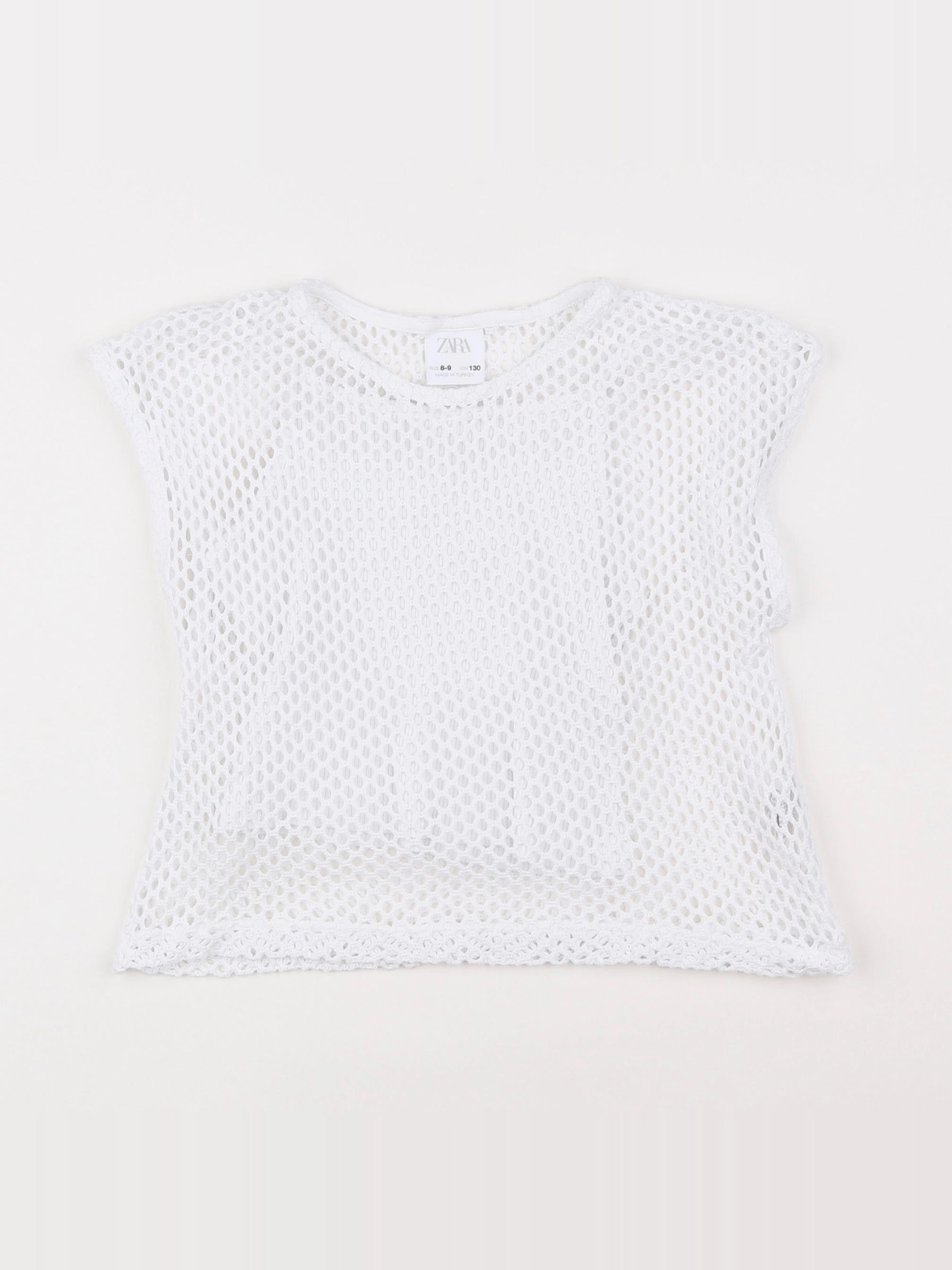 Zara - top blanc - 8/9 ans