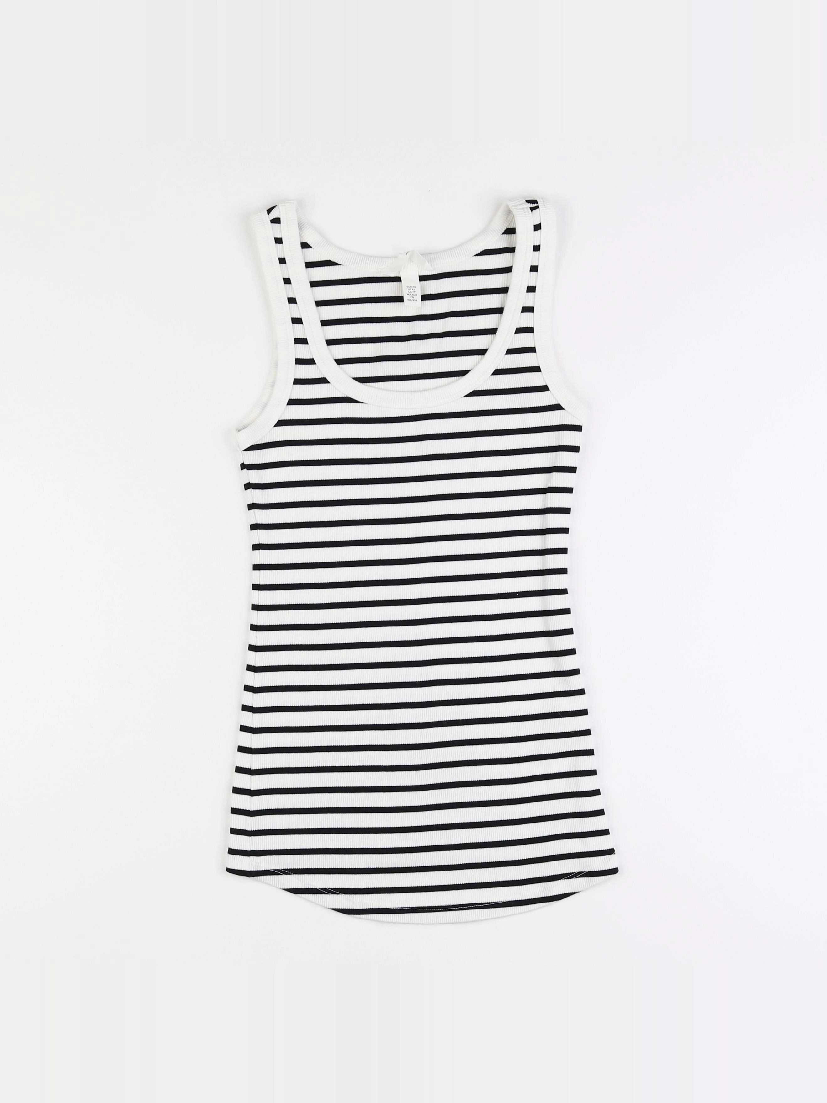 H&M - débardeur grossesse blanc, noir - 34